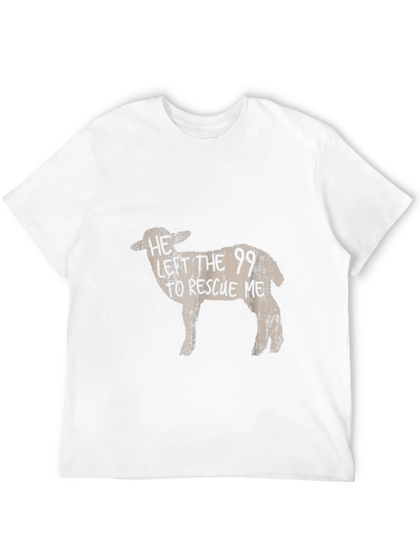 Black He Left the 99 Sheep Graphic Tee view 12