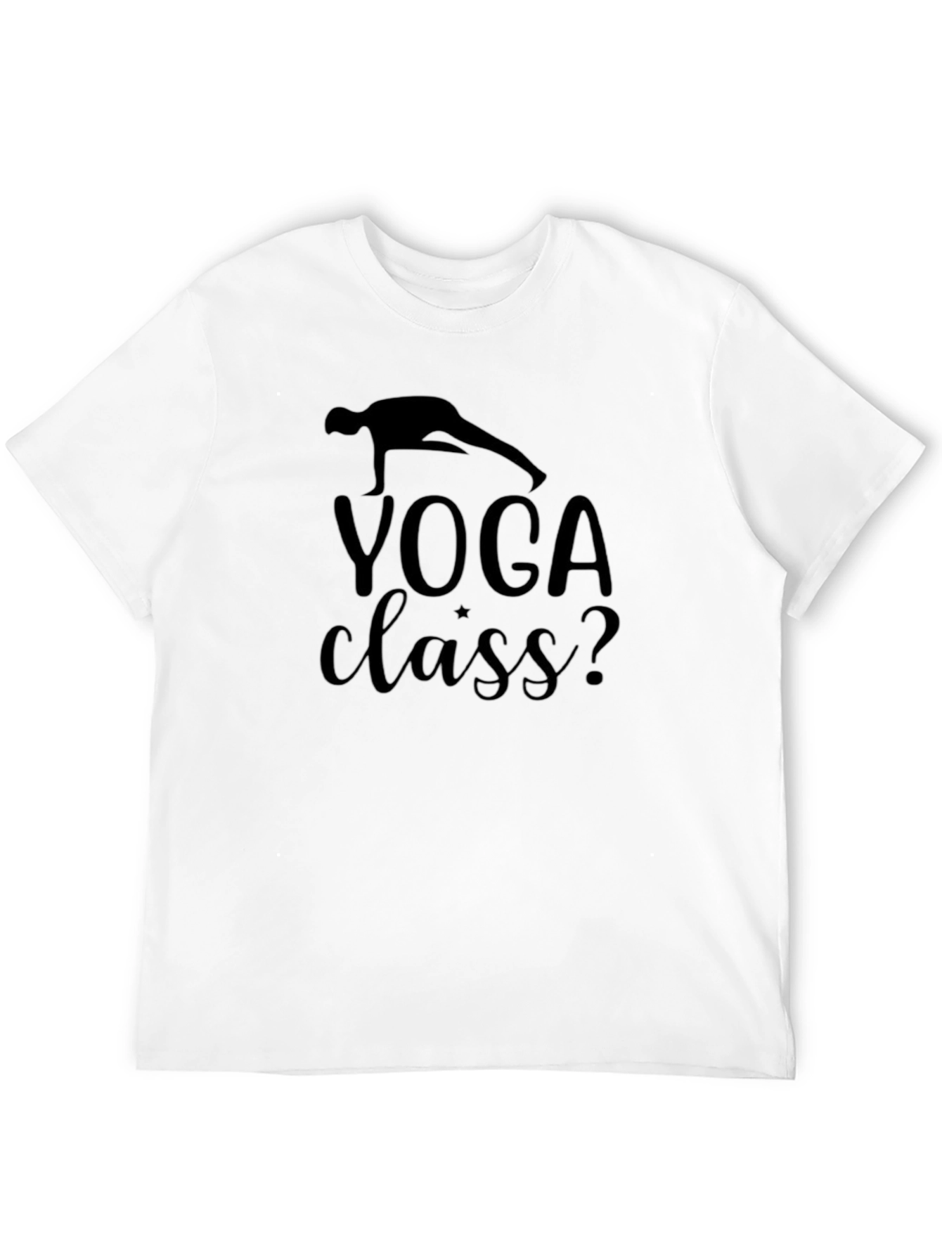 Black Yoga Class? Men's Graphic Tee - Black view 12
