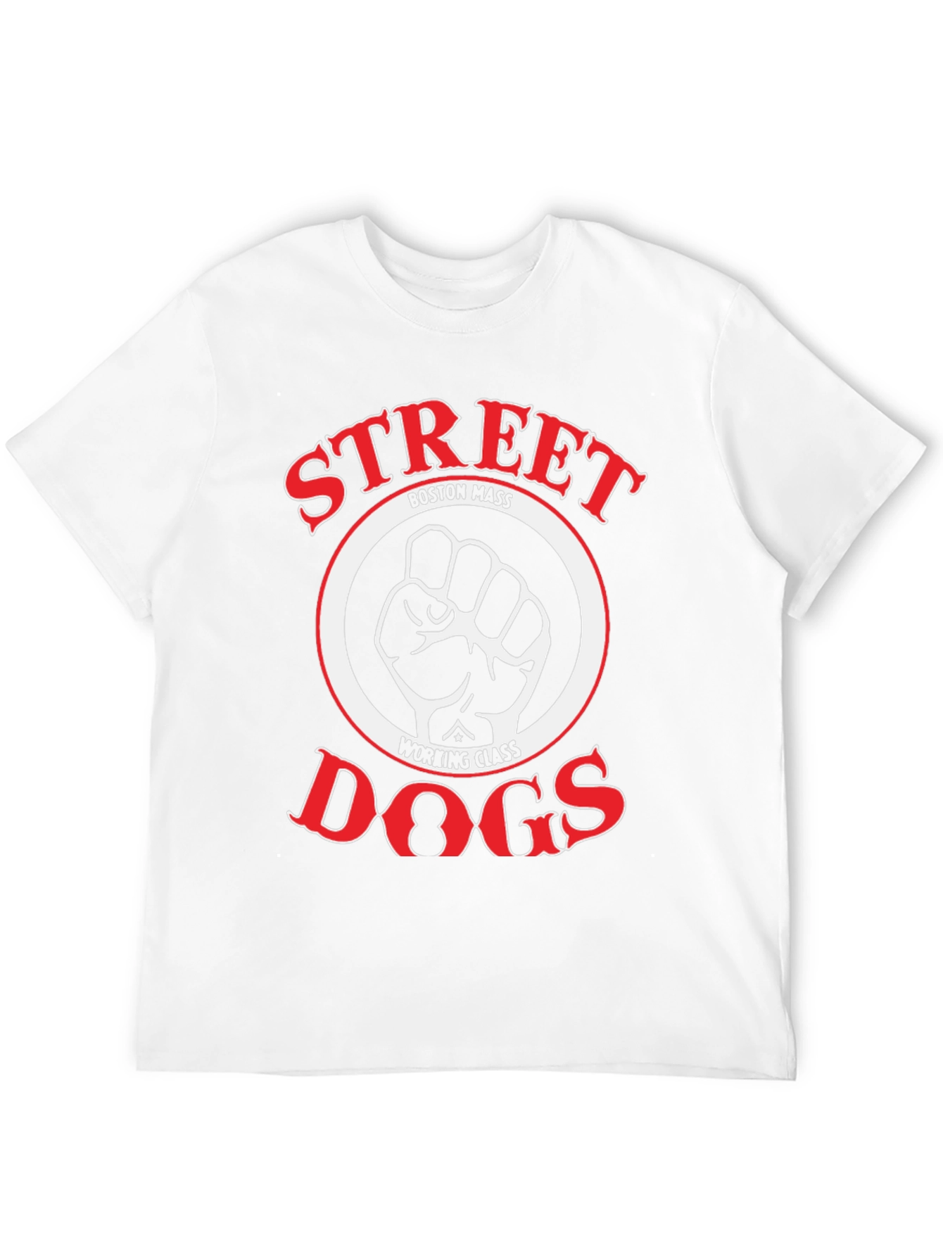 Black Street Dogs Boston Mass Working Class T-Shirt view 12