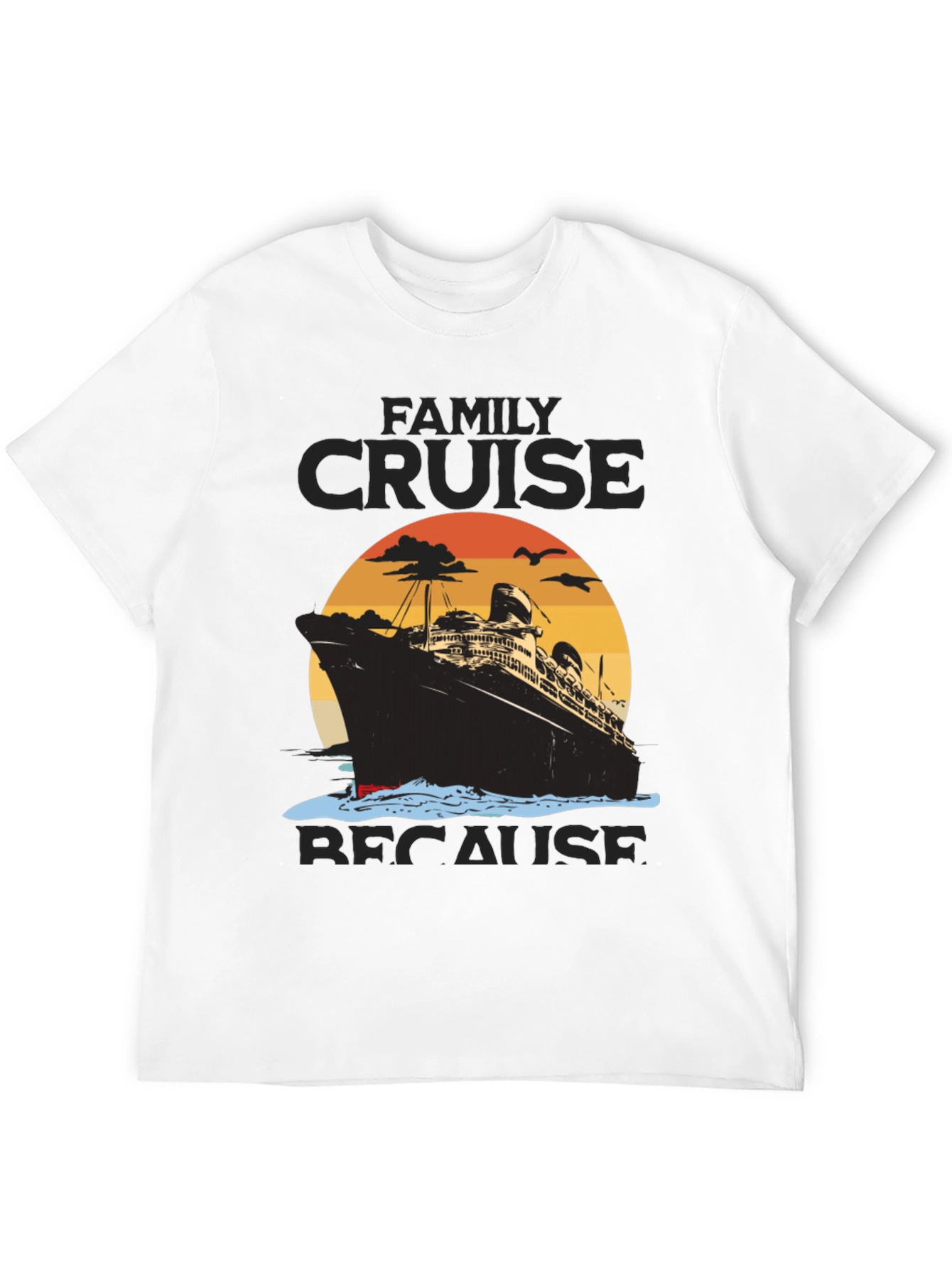Black Family Cruise T-Shirt, Vacation Trip Tee view 12