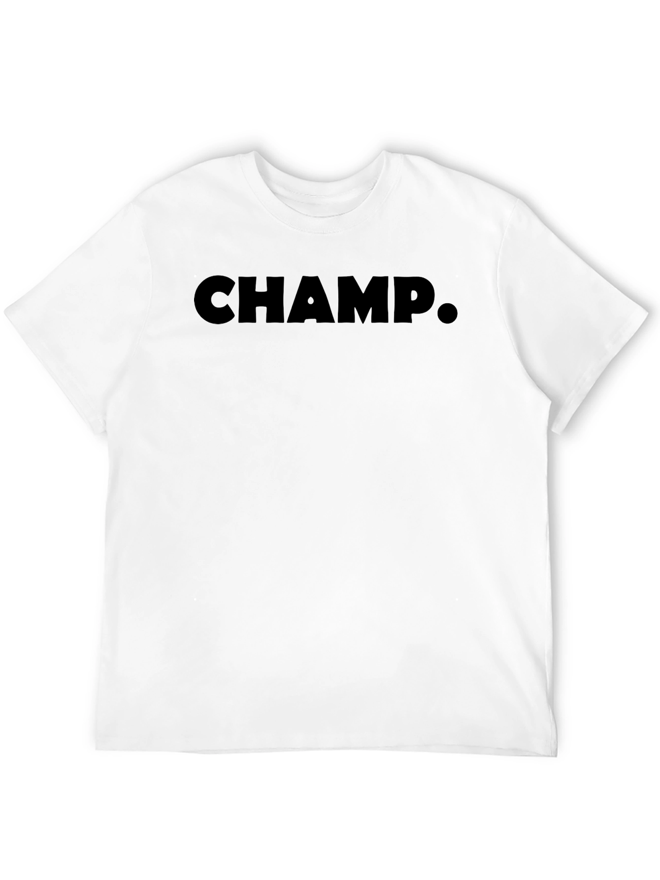 Black CHAMP. T-Shirt - Bold & Stylish view 12