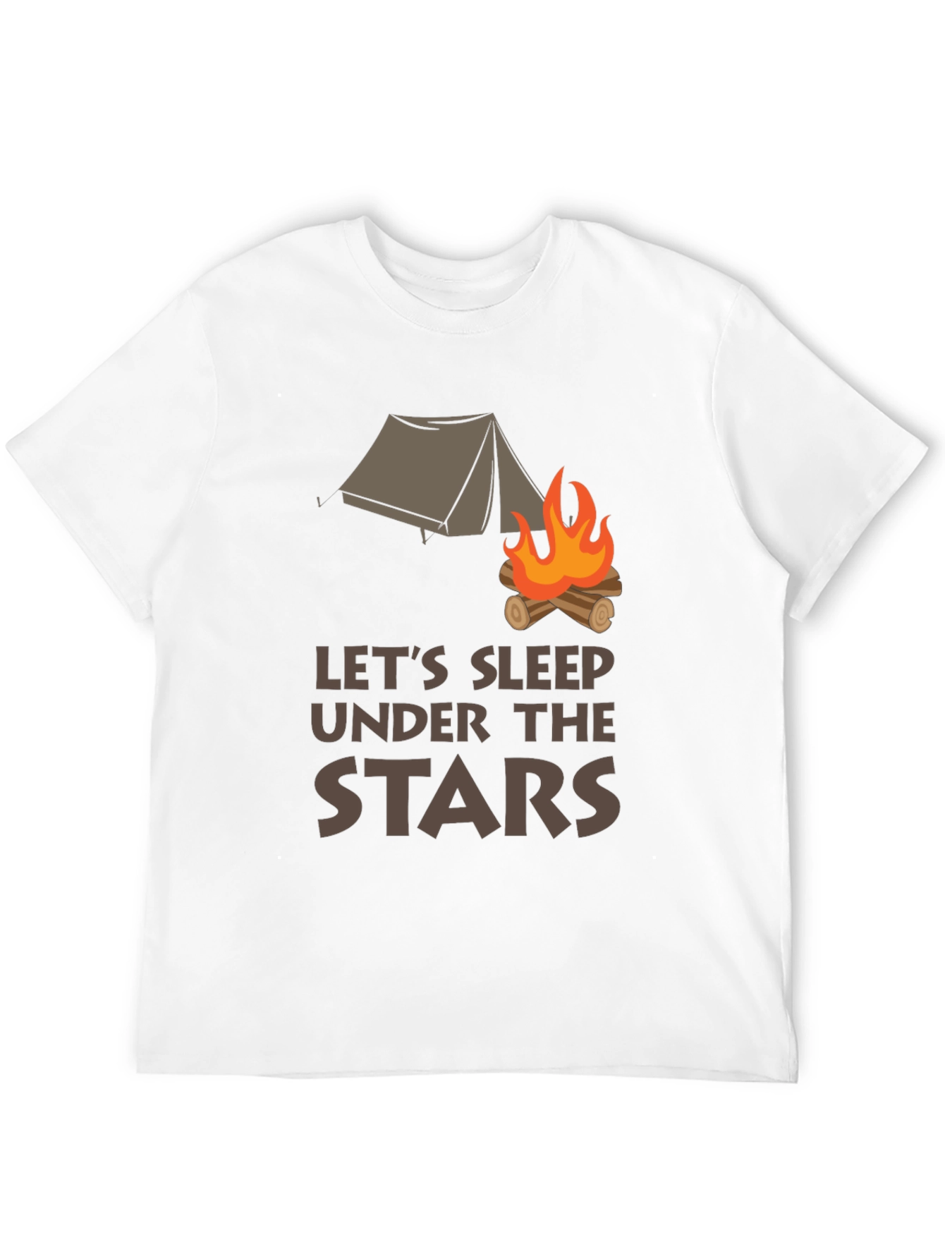 Black Let's Sleep Under the Stars Graphic Tee view 12