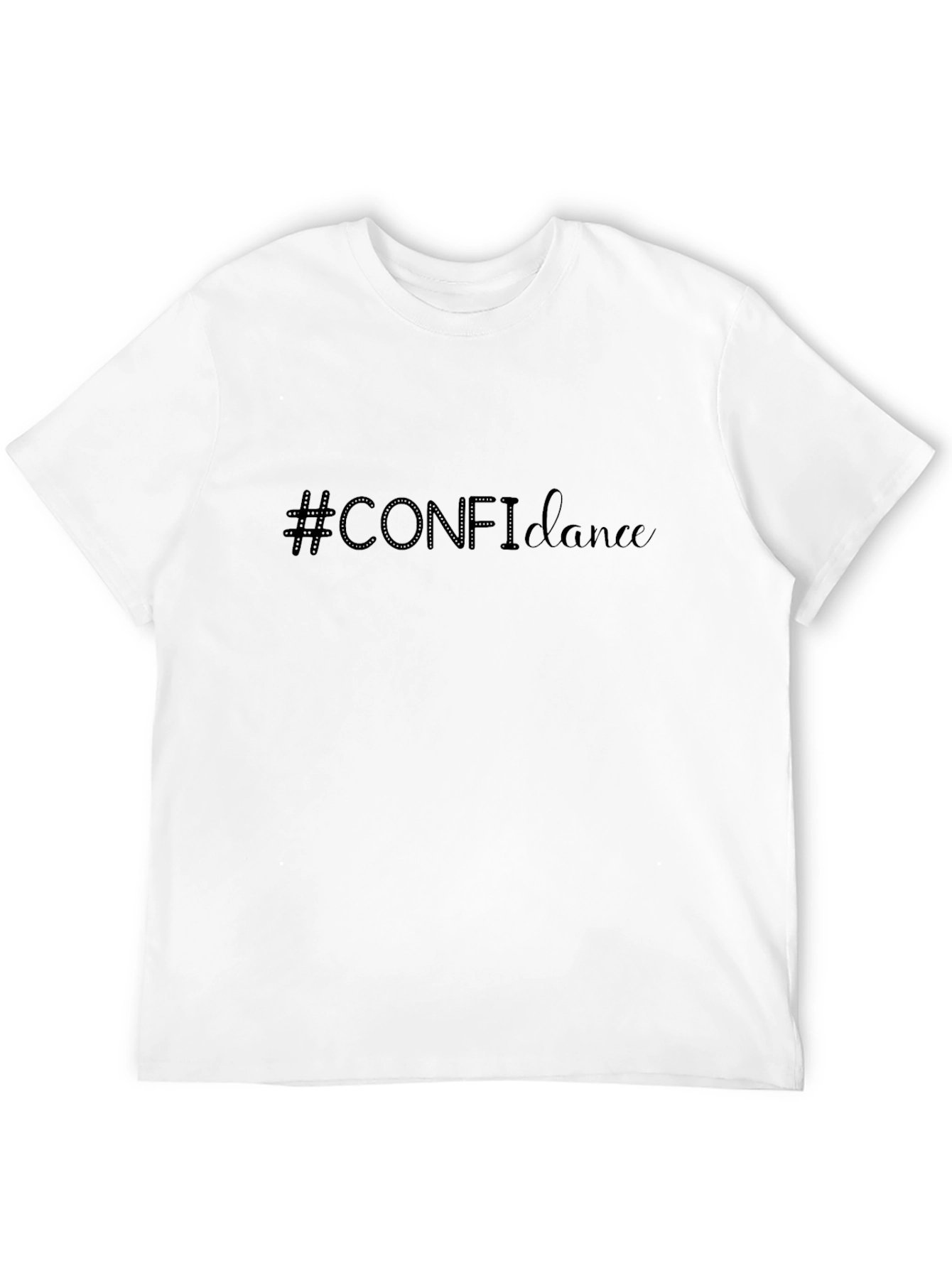 Black #CONFIdance Men's Black Graphic T-Shirt view 12