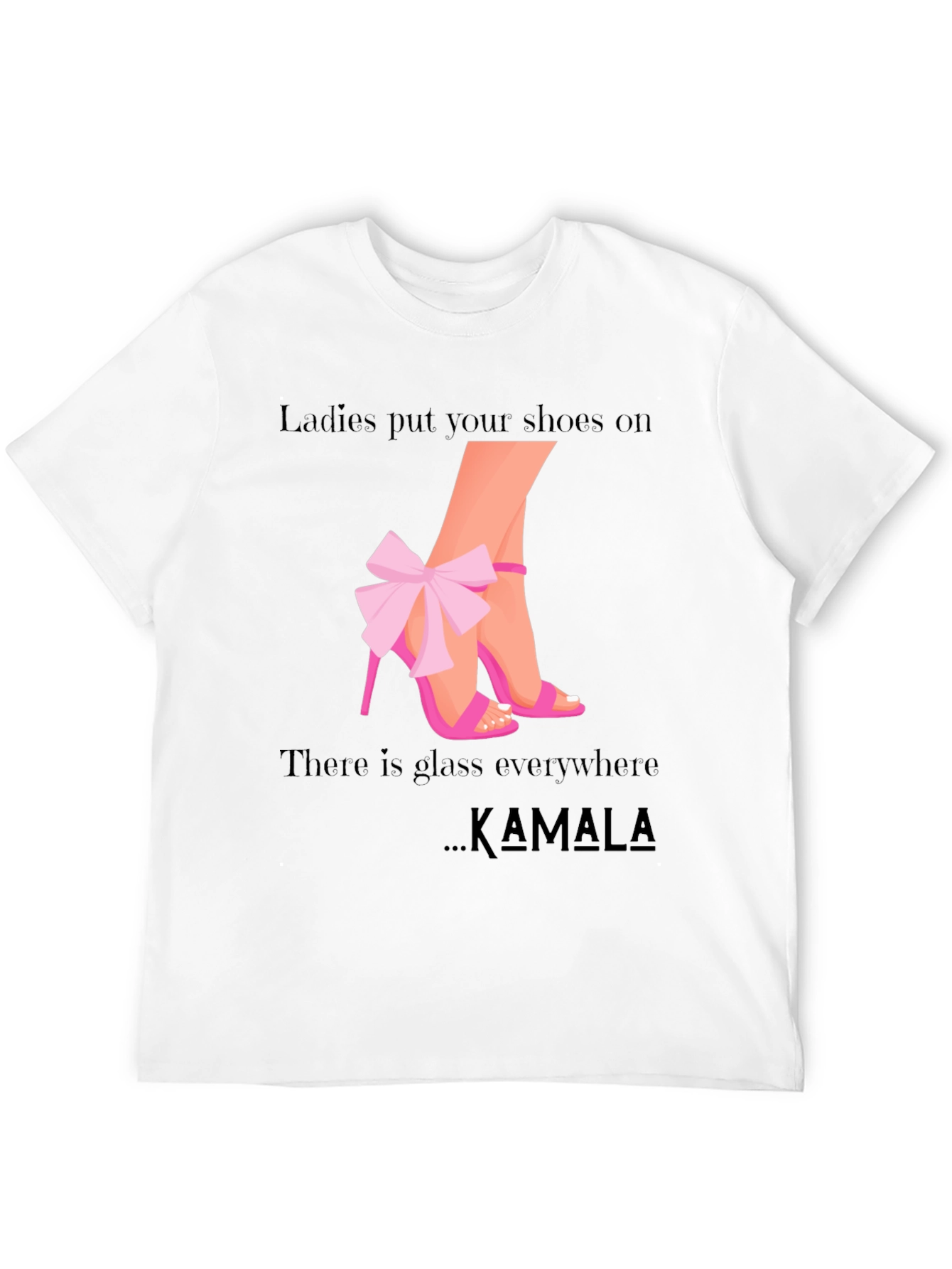 Black Ladies Put Your Shoes On Kamala T-Shirt view 12