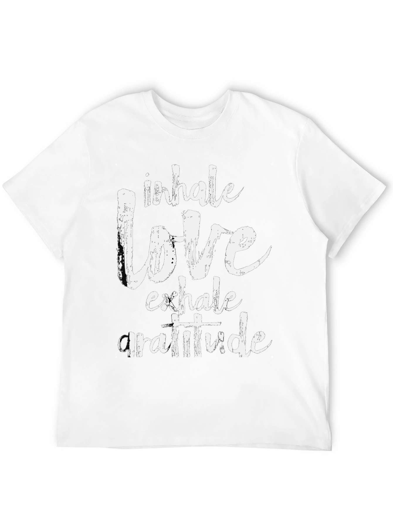 Black Inhale Love Exhale Gratitude Graphic Tee view 12