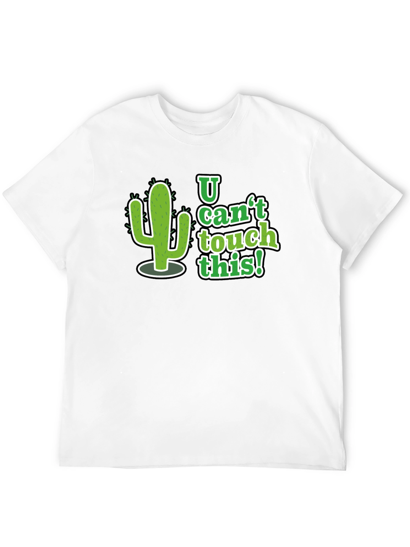 Black U Can't Touch This Cactus Graphic Tee - Black view 12
