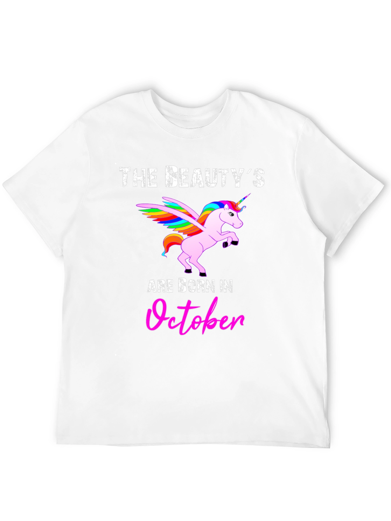Black Beauty Born in October Graphic T-Shirt view 12