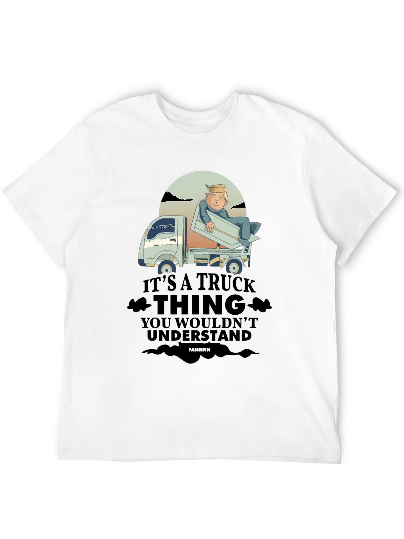 Black Trump Truck Thing T-Shirt view 12