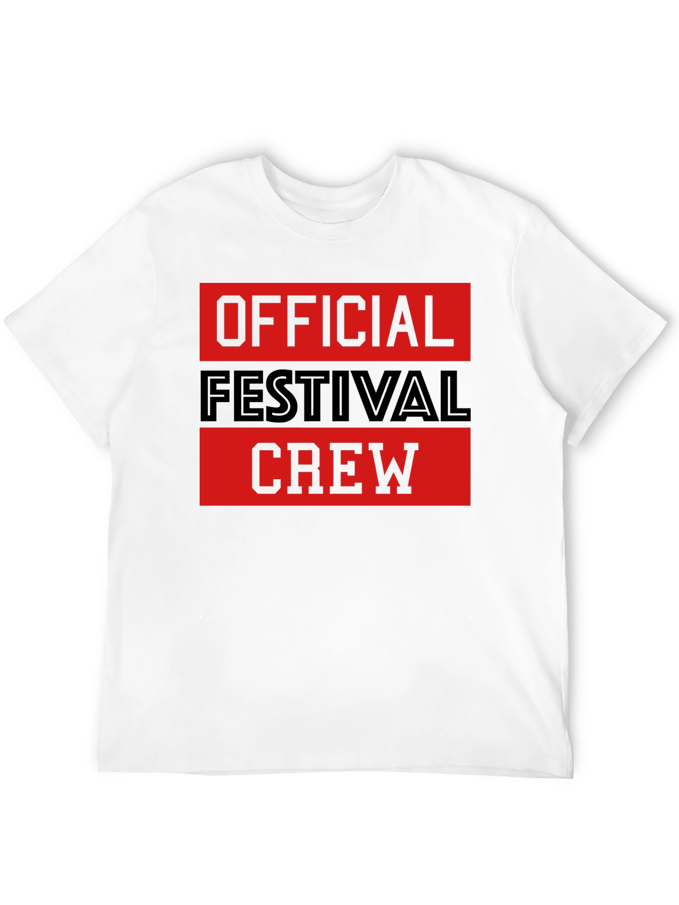 Black Official Festival Crew Black Graphic T-Shirt view 12