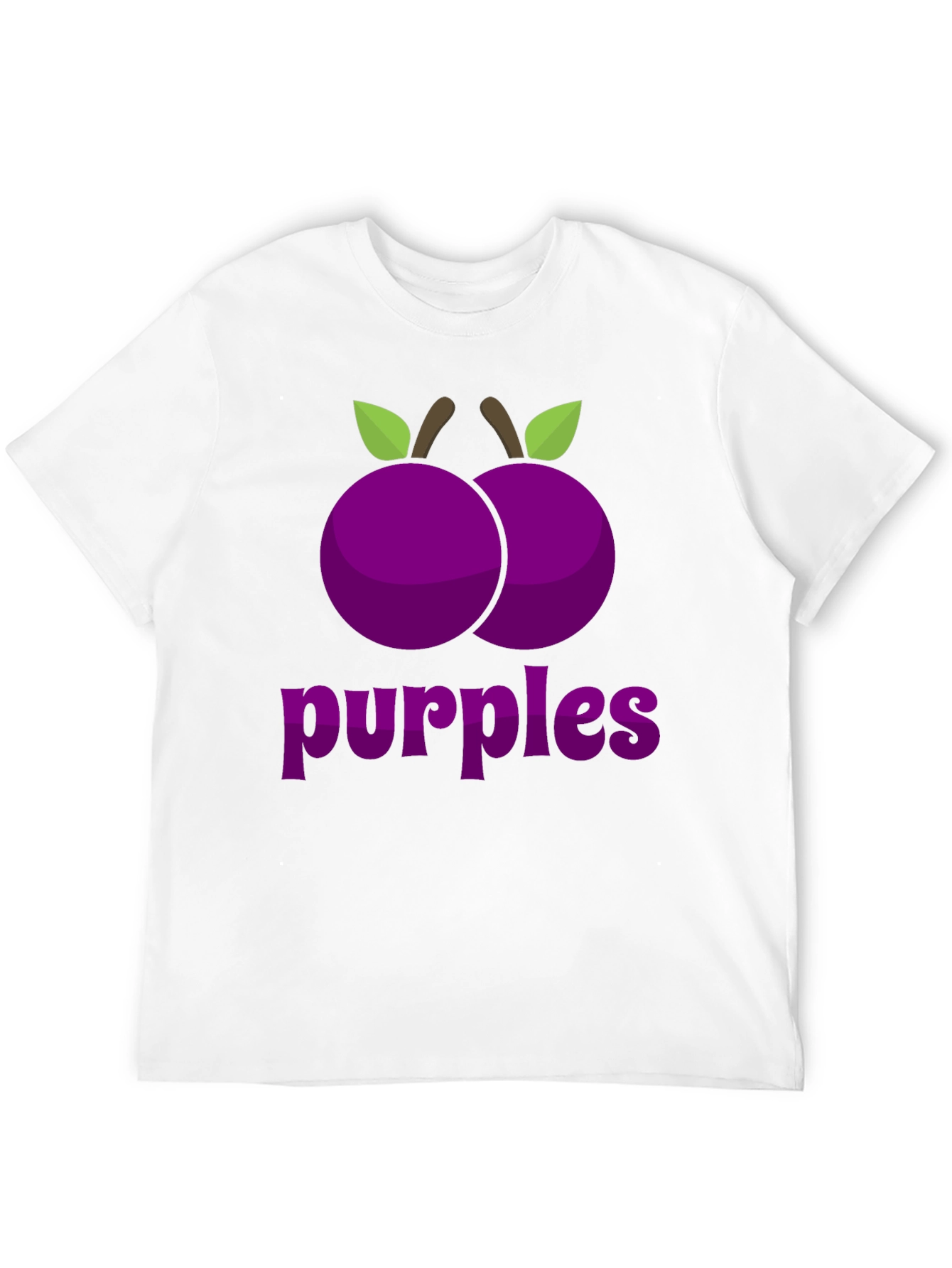 Black Purple Fruit Graphic Tee - Trendy Design view 12