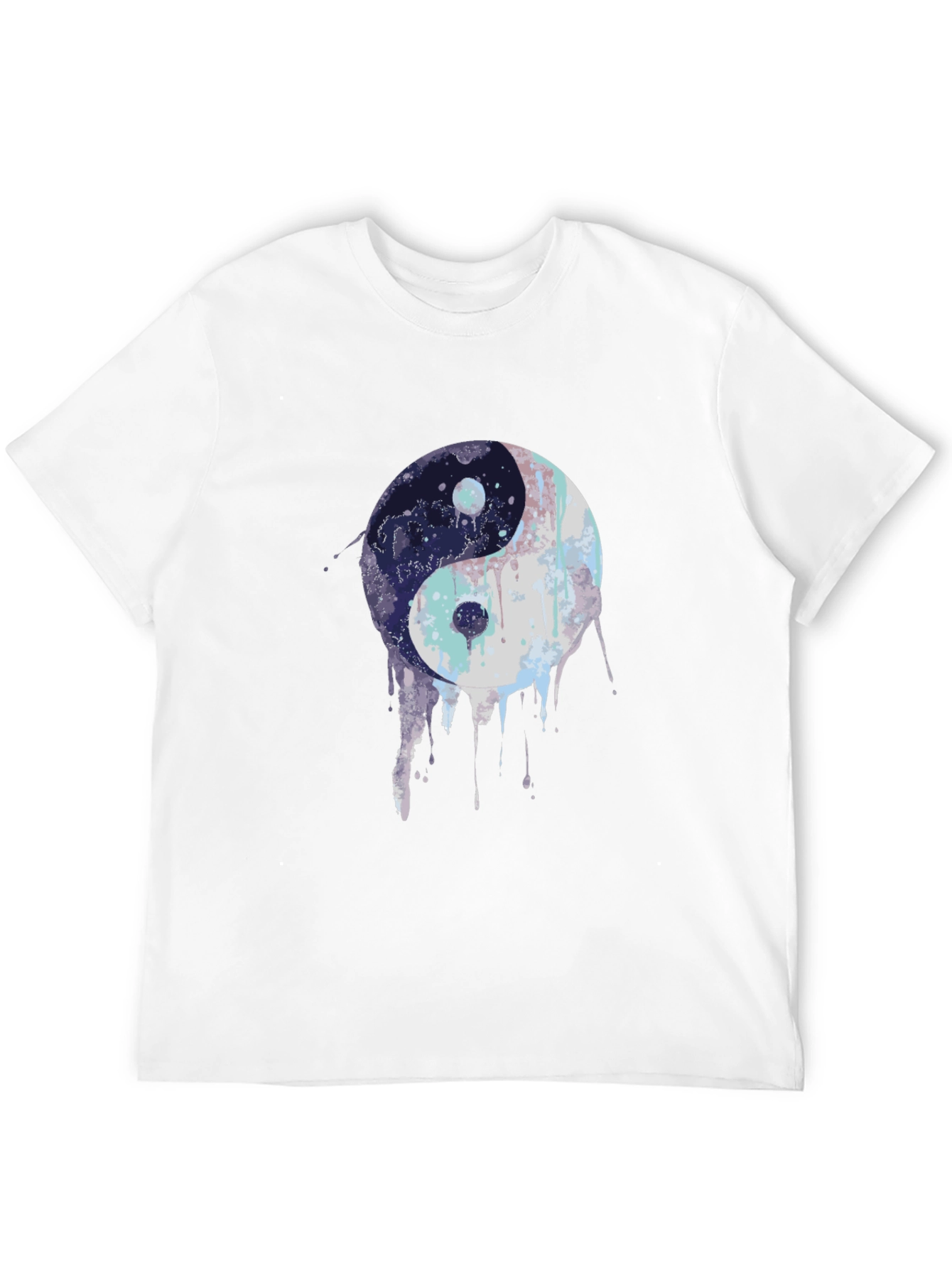 Black Yin Yang Graphic Black T-Shirt view 12