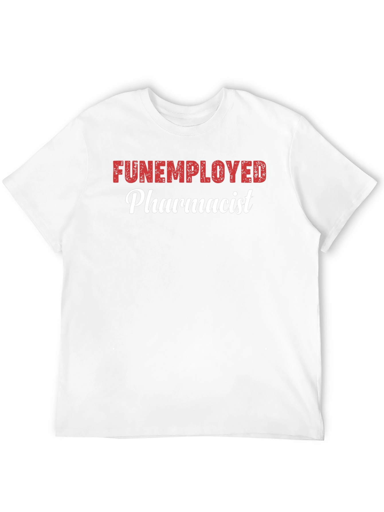 Black Funemployed Pharmacist Graphic Tee - Novelty Shirt view 12