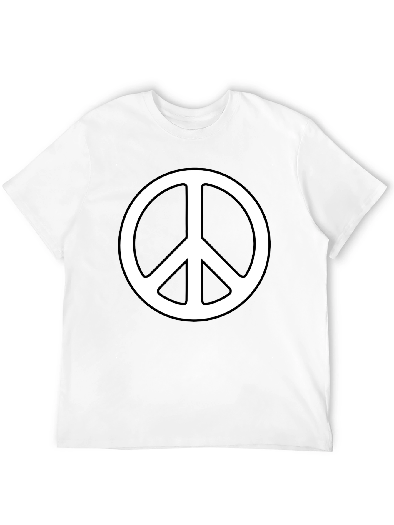Black Peace Symbol Graphic Tee - Black view 12