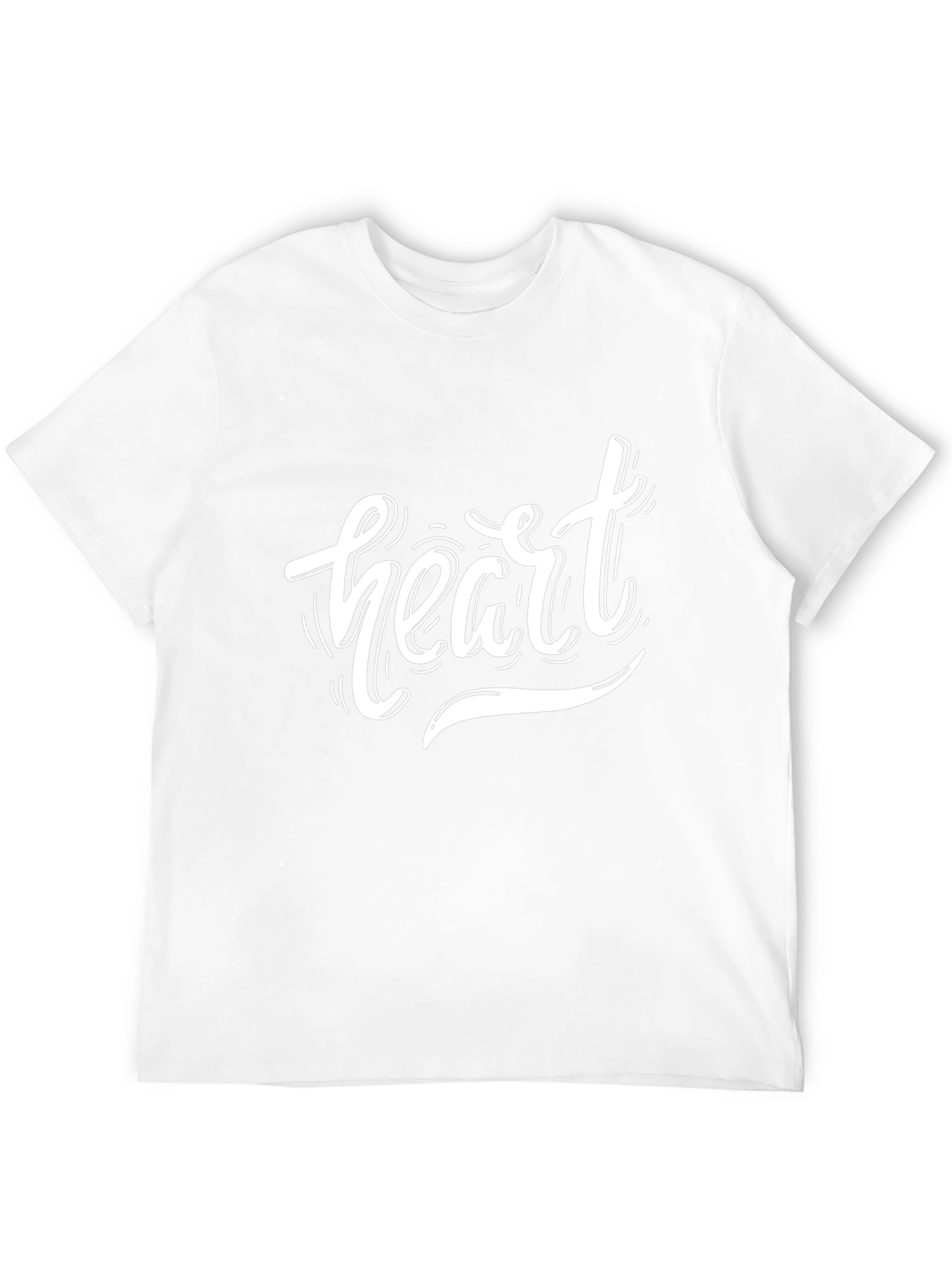 Black Heart Graphic Black T-Shirt, Stylish Men's Tee view 12