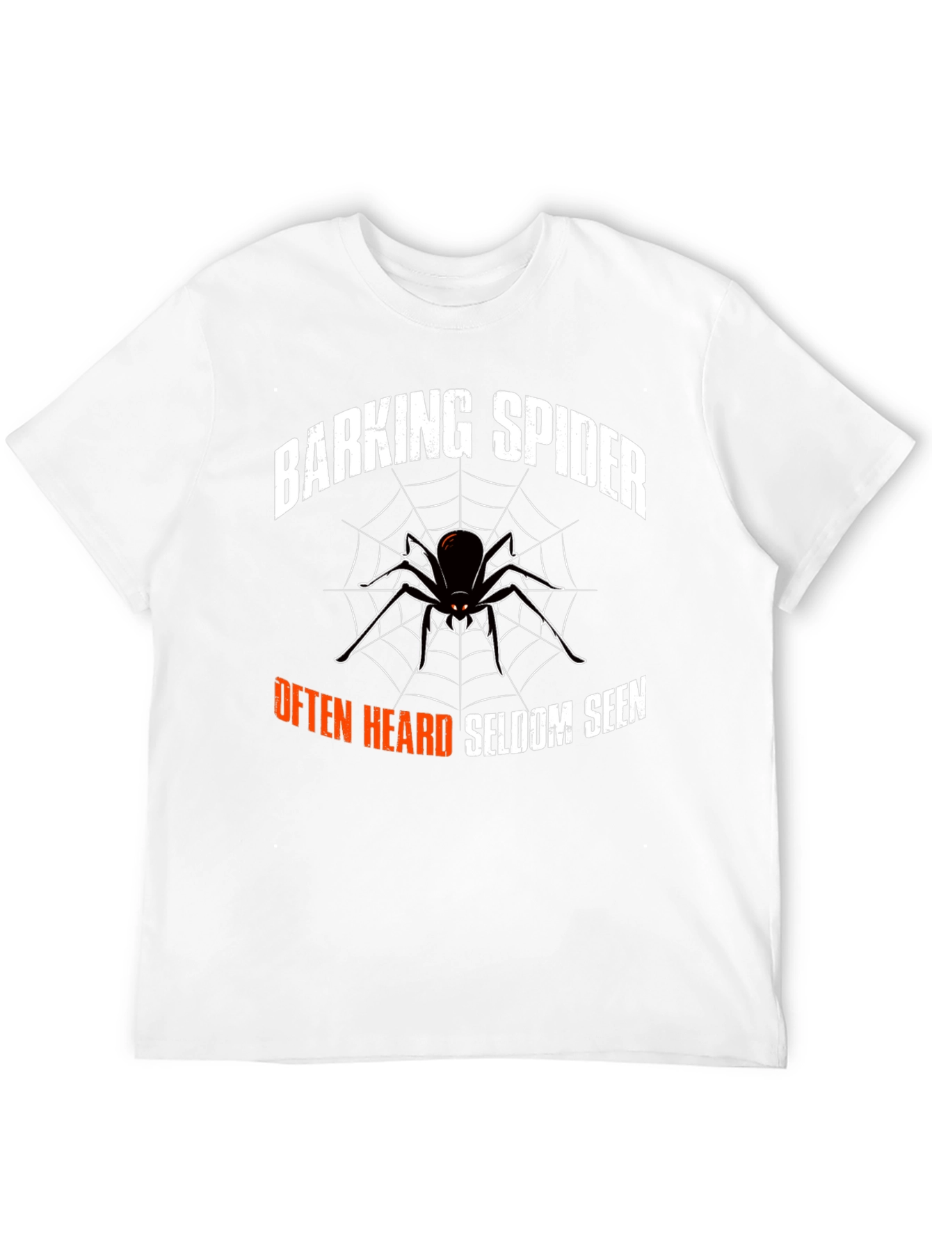 Black Barking Spider Graphic Tee - Funny Arachnid T-Shirt view 12