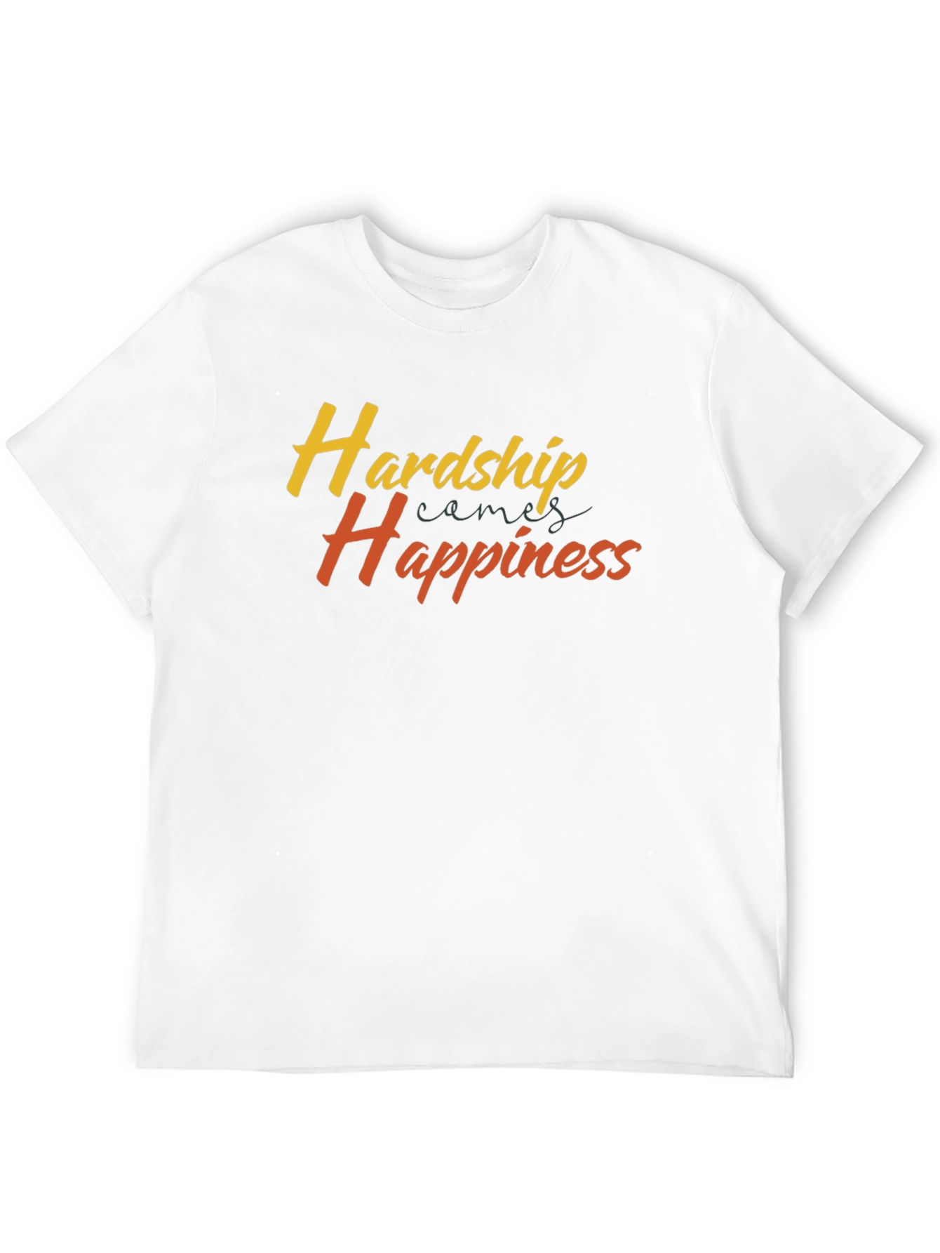 Black Hardship Happiness Graphic Tee - Comfort Fit view 12