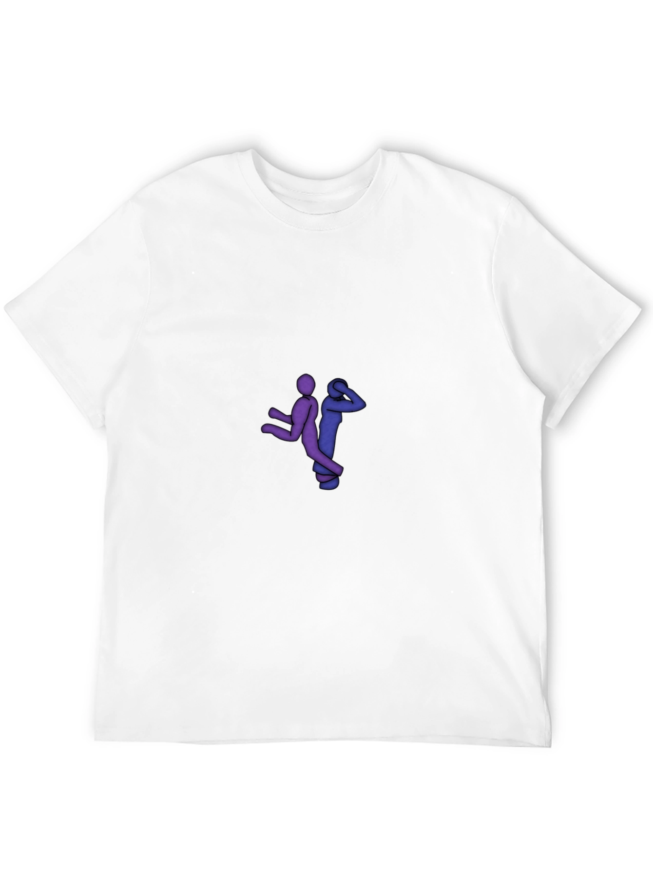 Black Black Graphic Tee - Stick Figure Design view 12