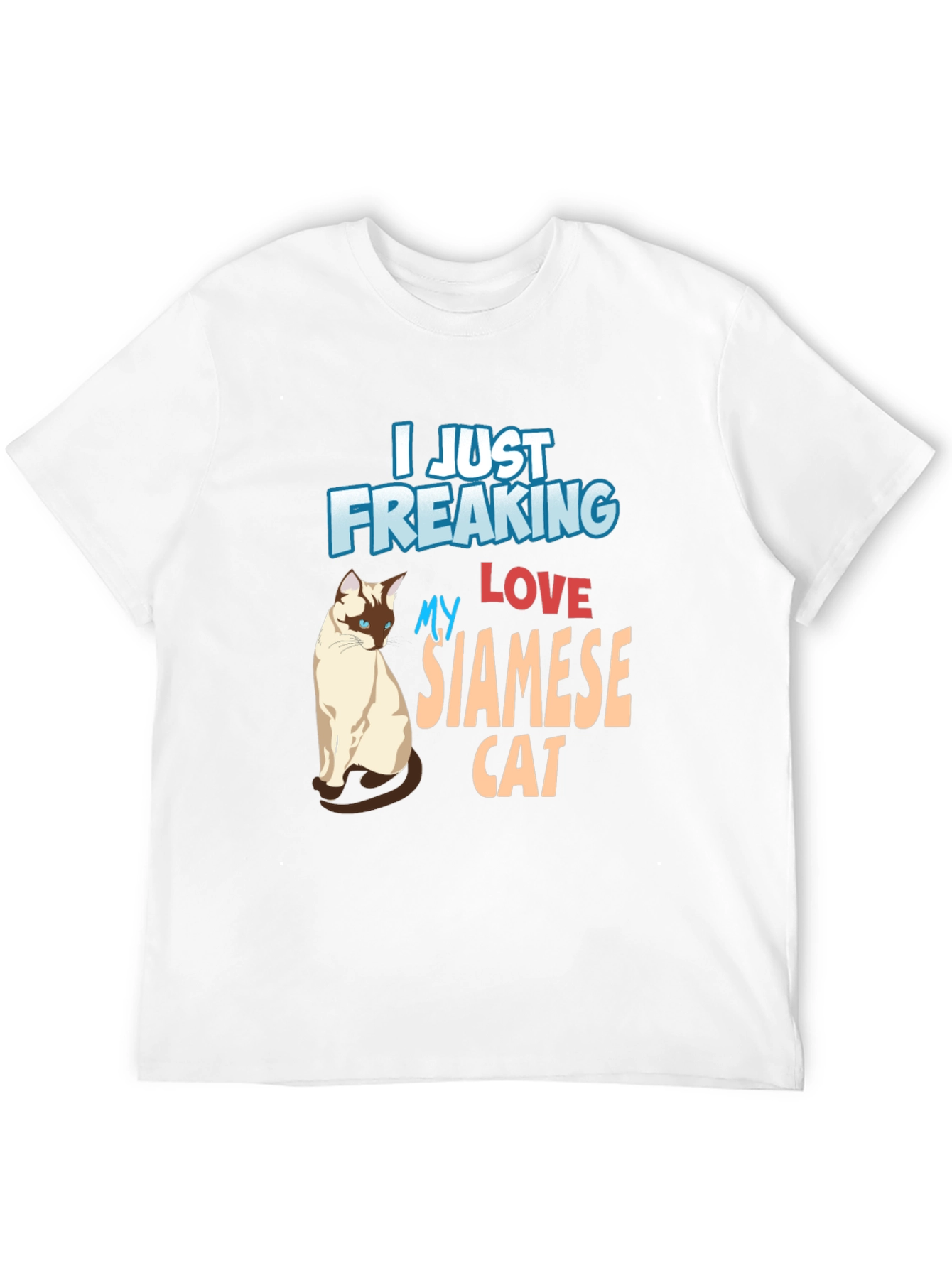 Black Siamese Cat Lover Black T-Shirt view 12