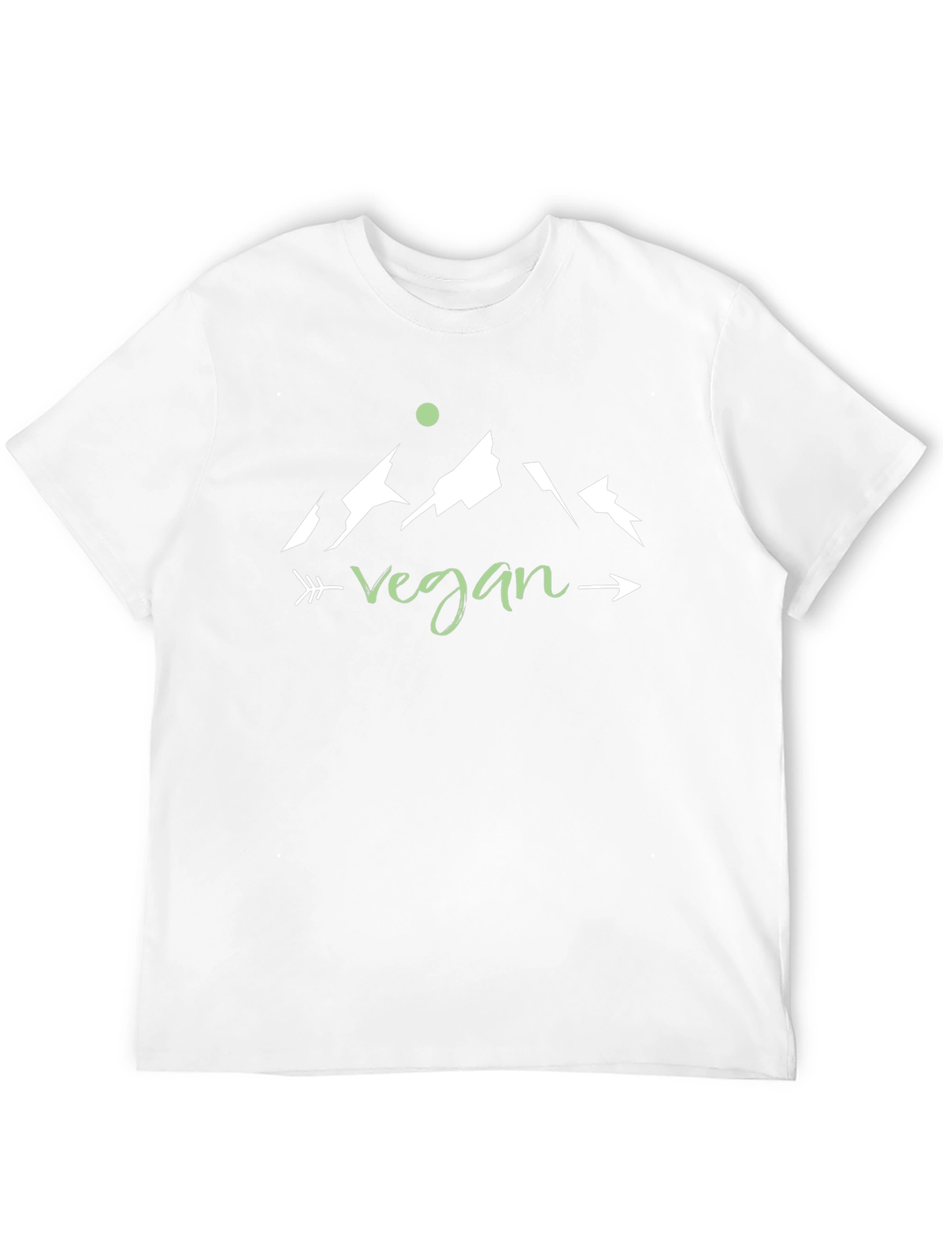 Black Vegan Mountain Arrow T-Shirt - Black view 12