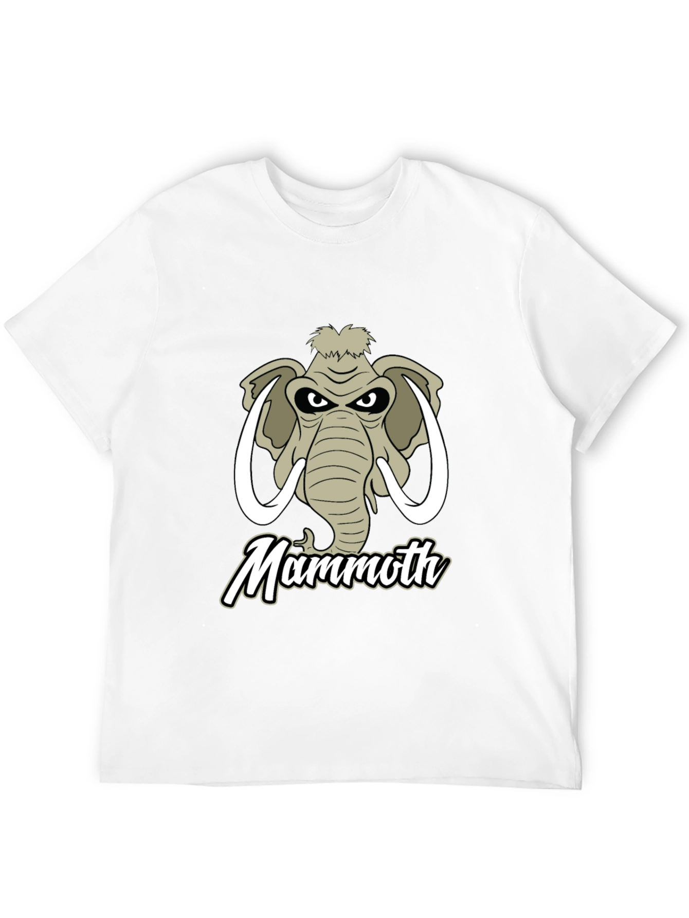 Black Mammoth Graphic Tee - Black Casual T-Shirt view 12