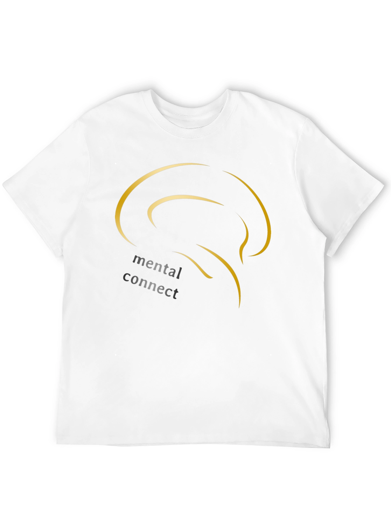 Black Mental Connect Black T-Shirt view 12