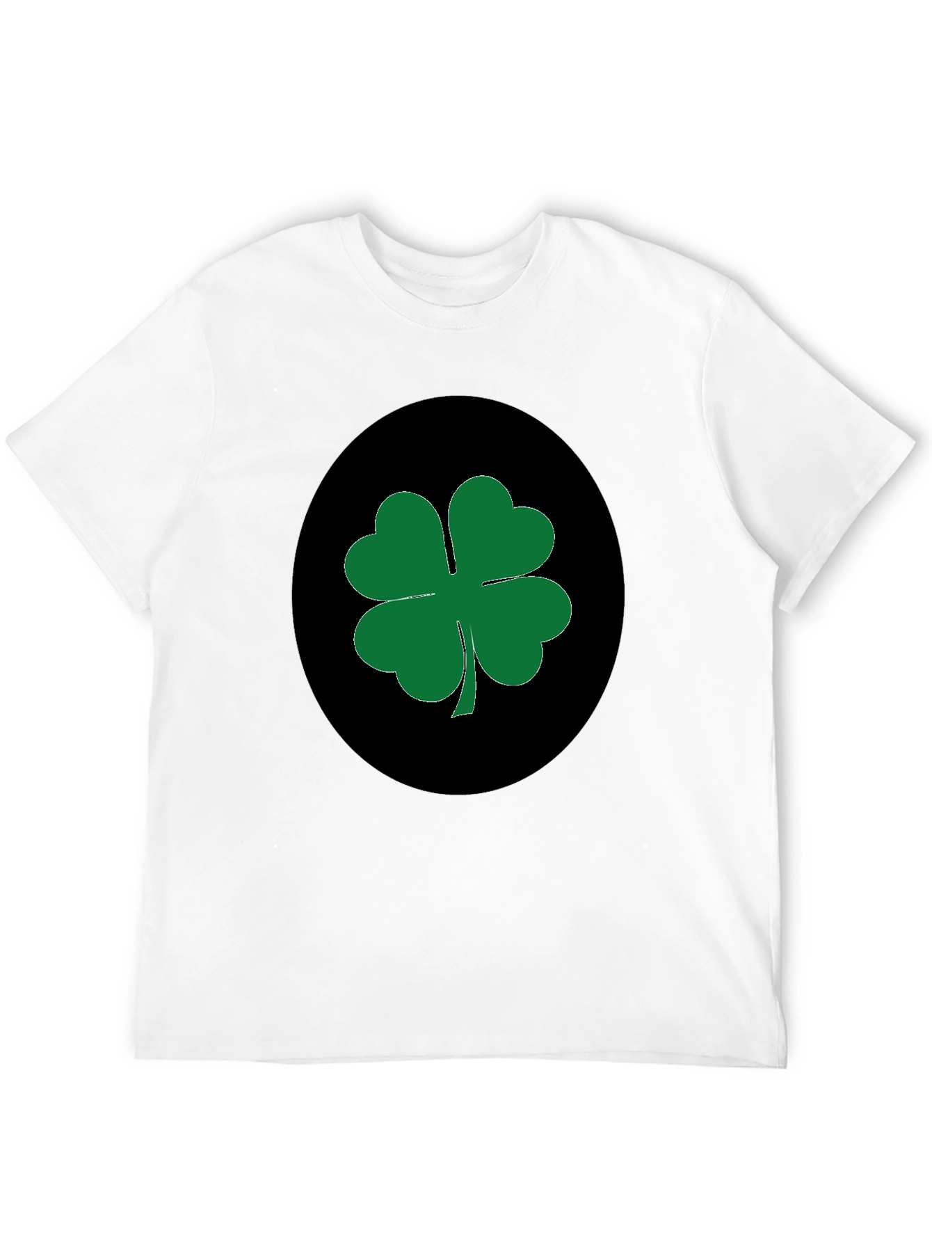 Black Lucky Clover Black T-Shirt view 12