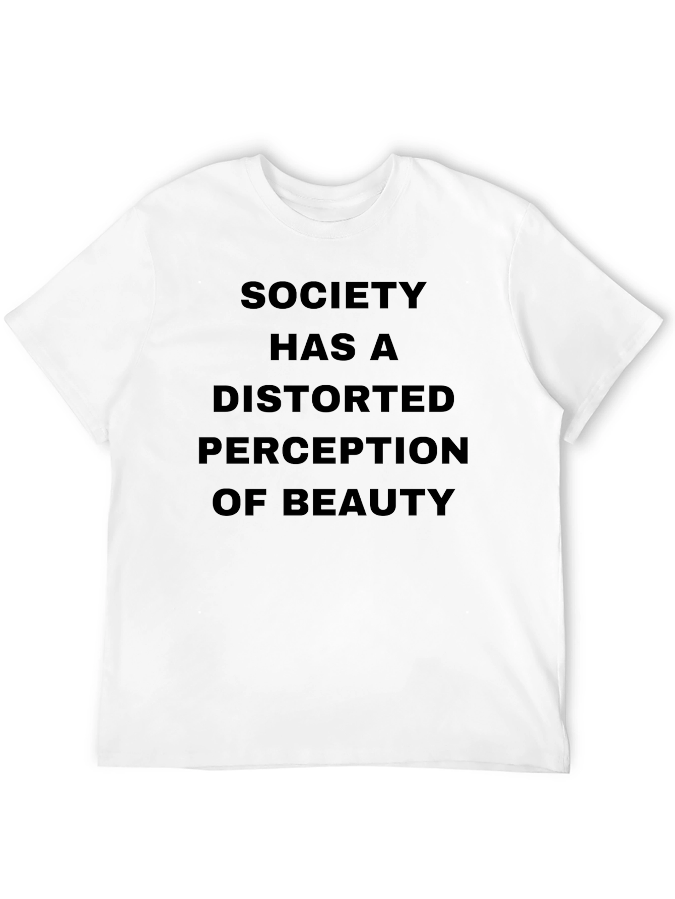 Black Distorted Perception T-Shirt - Black Graphic Tee view 12