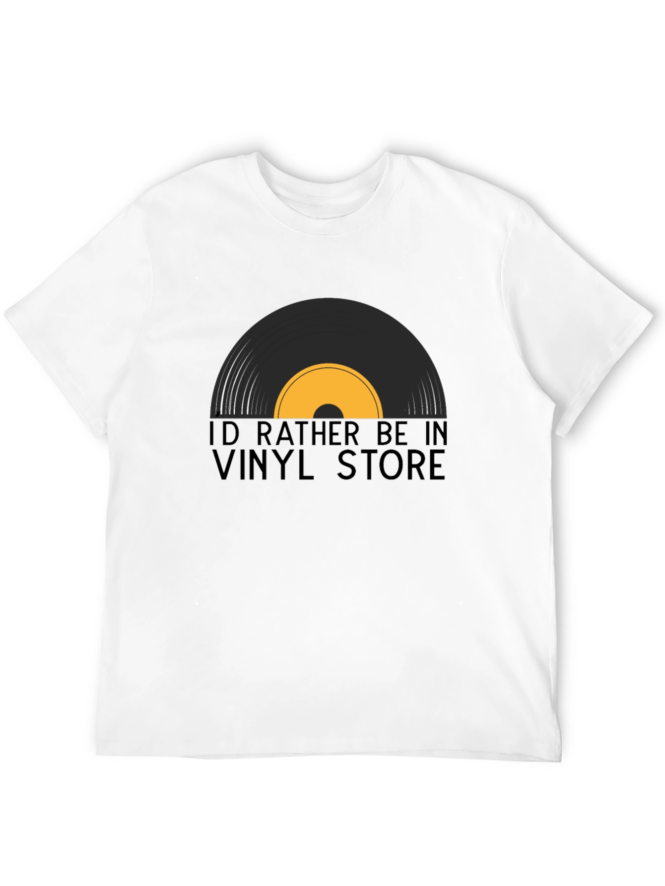 Black Vinyl Store T-Shirt: Retro Music Lover Tee view 12