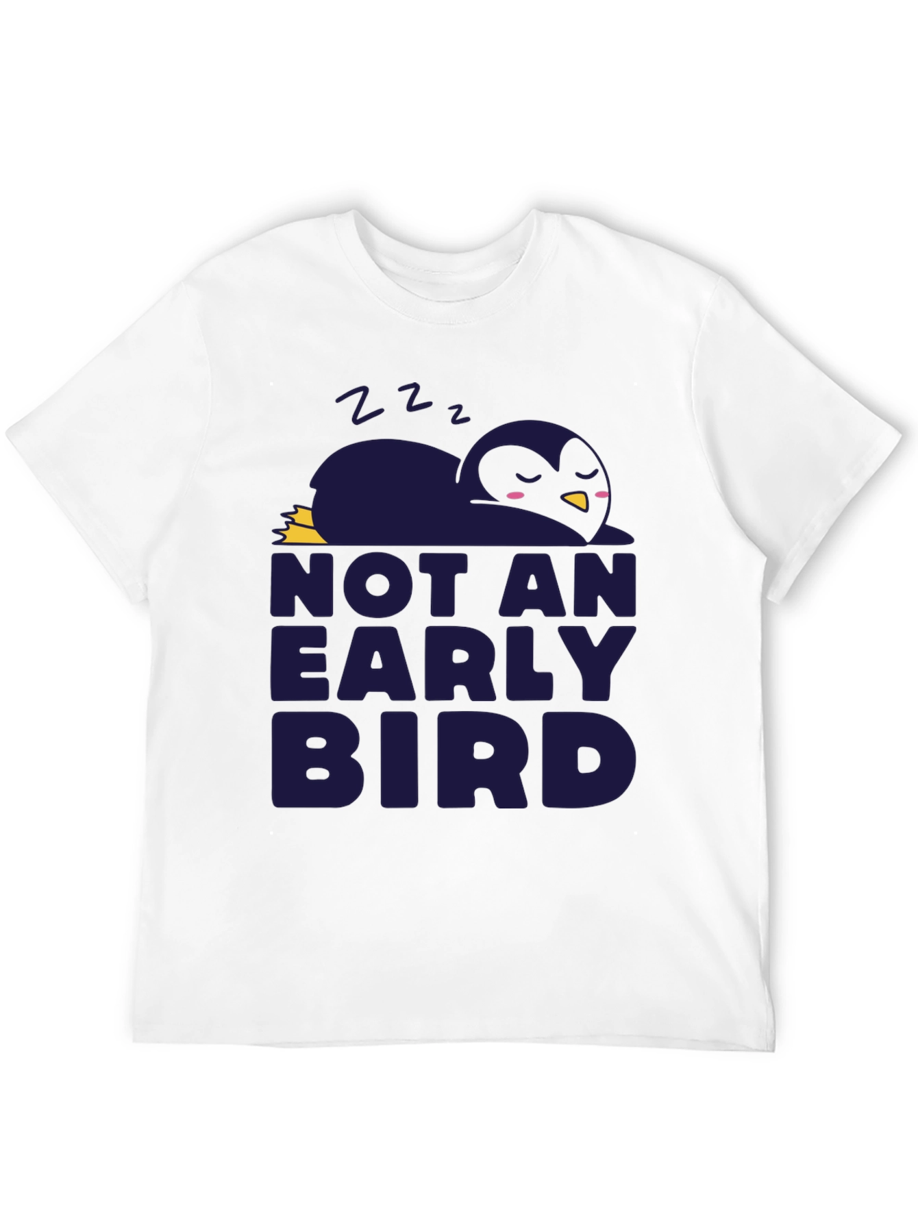 Black Not An Early Bird Graphic Tee - Soft Cotton Comfort view 12