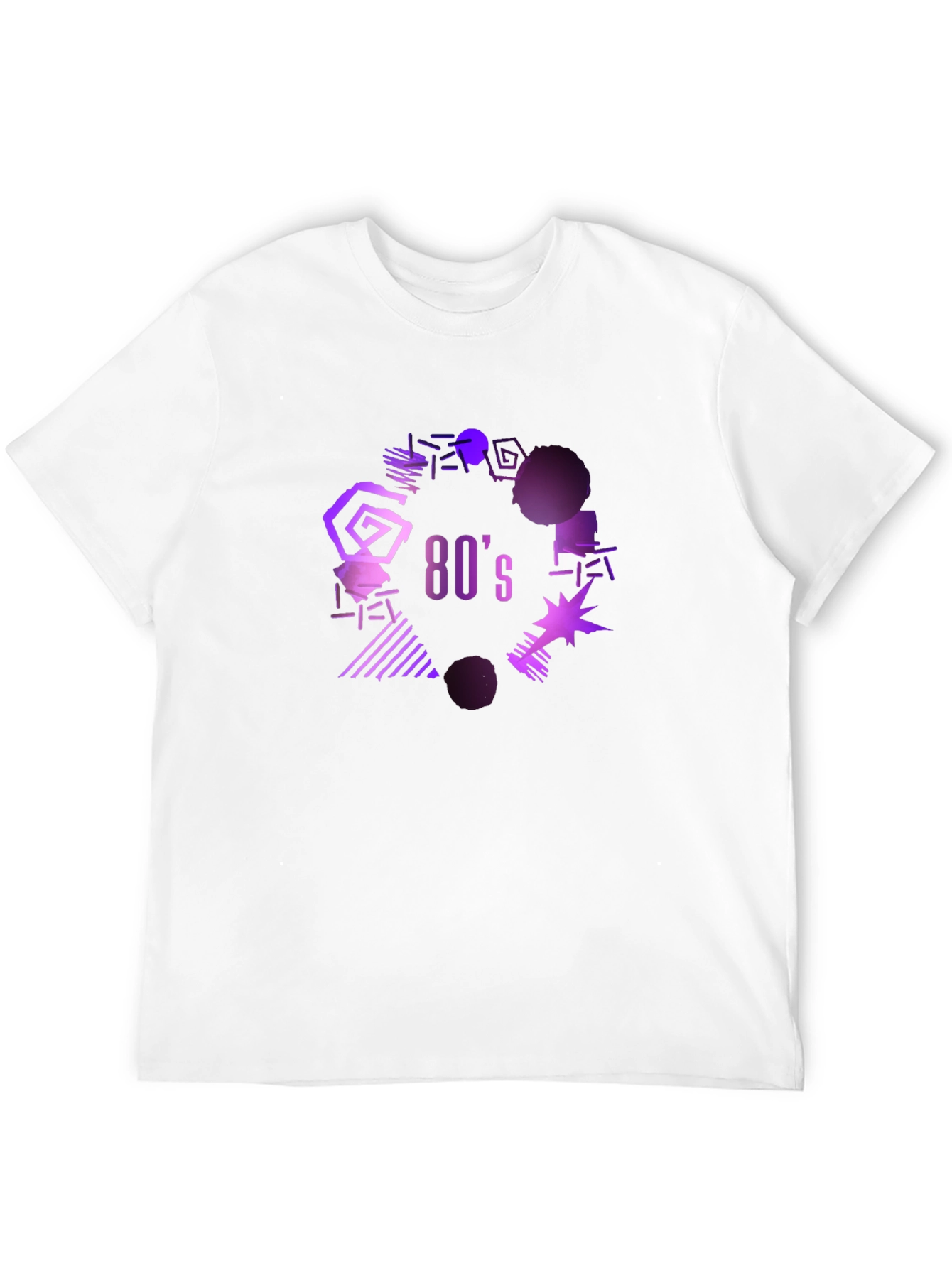 Black Retro 80's Graphic Tee - Black view 12