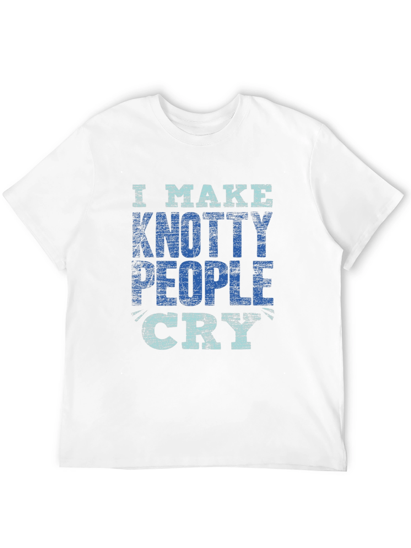 Black Knotty People Cry T-Shirt - Funny Sarcastic Tee view 12