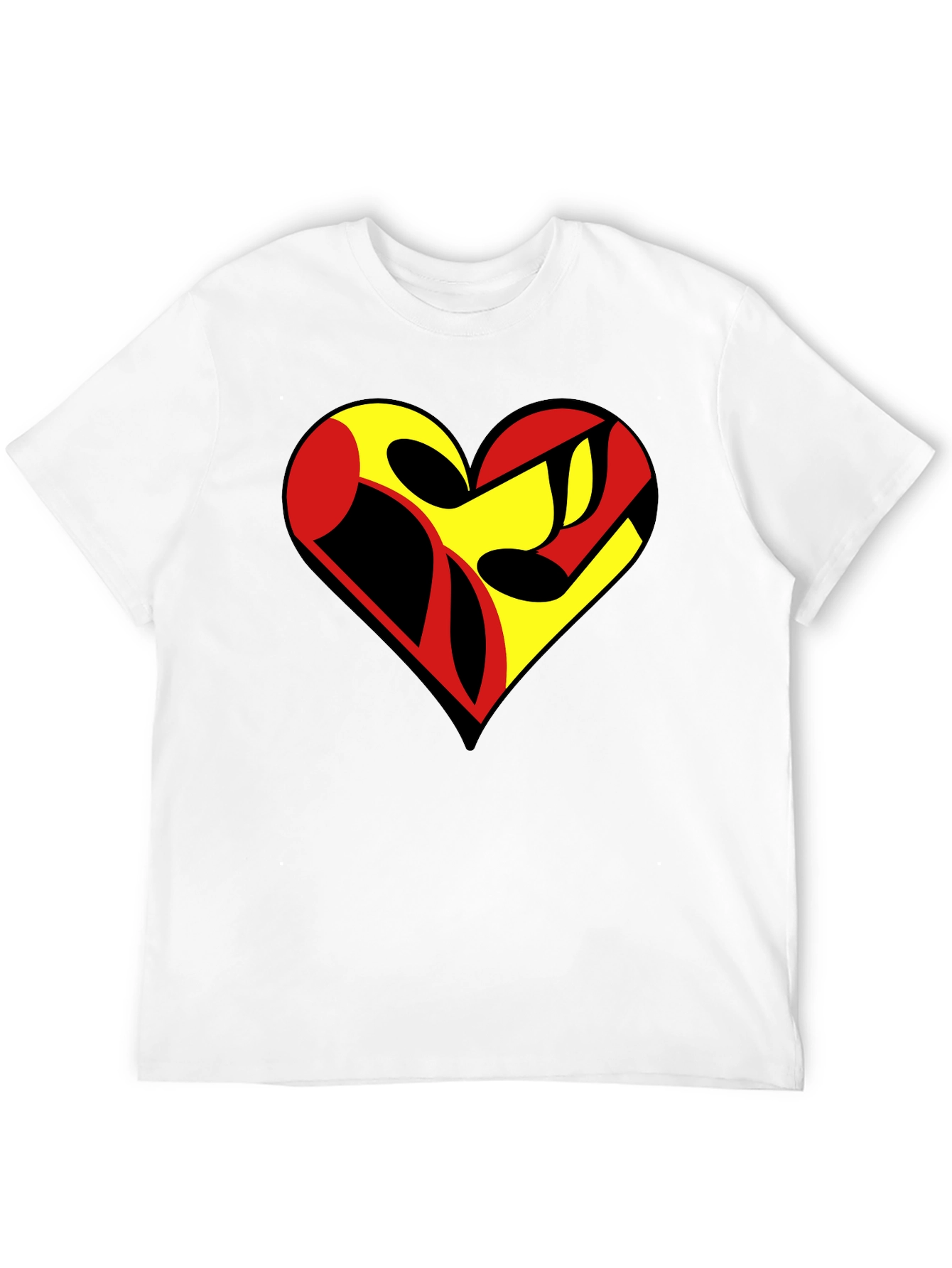 Black Heart Graphic Black T-Shirt view 12
