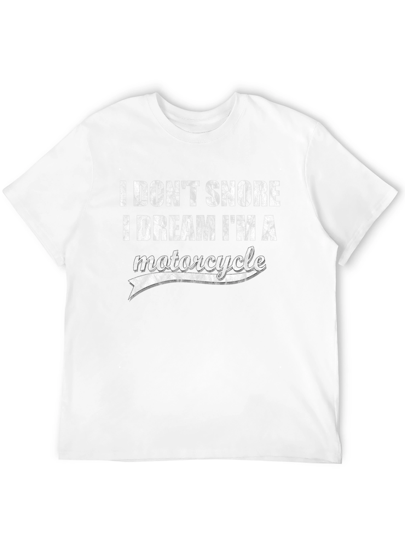 Black I Don't Snore I Dream I'm A Motorcycle Graphic Tee view 12