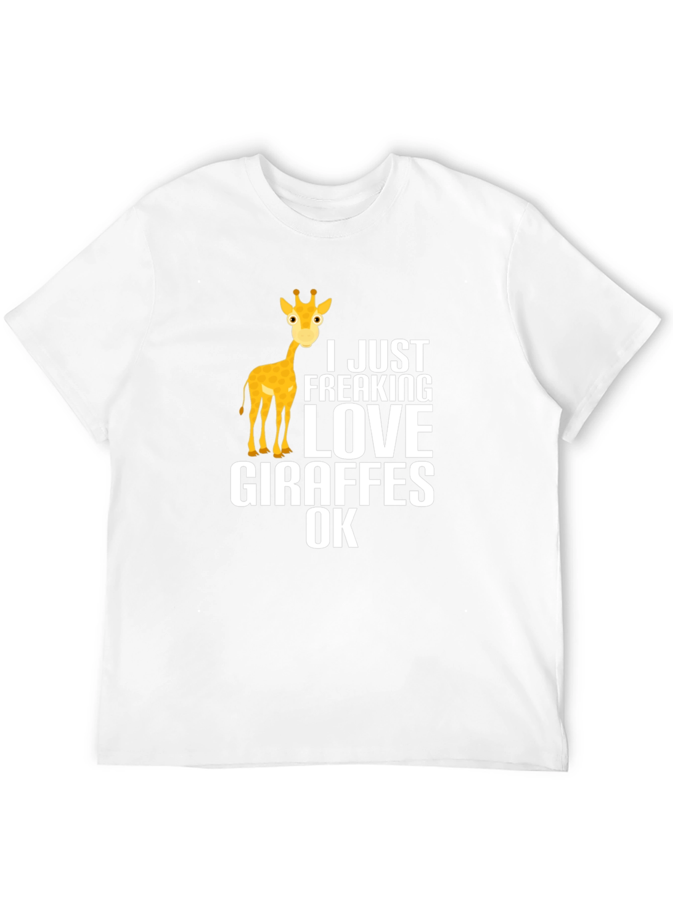 Black I Love Giraffes Graphic T-Shirt view 12