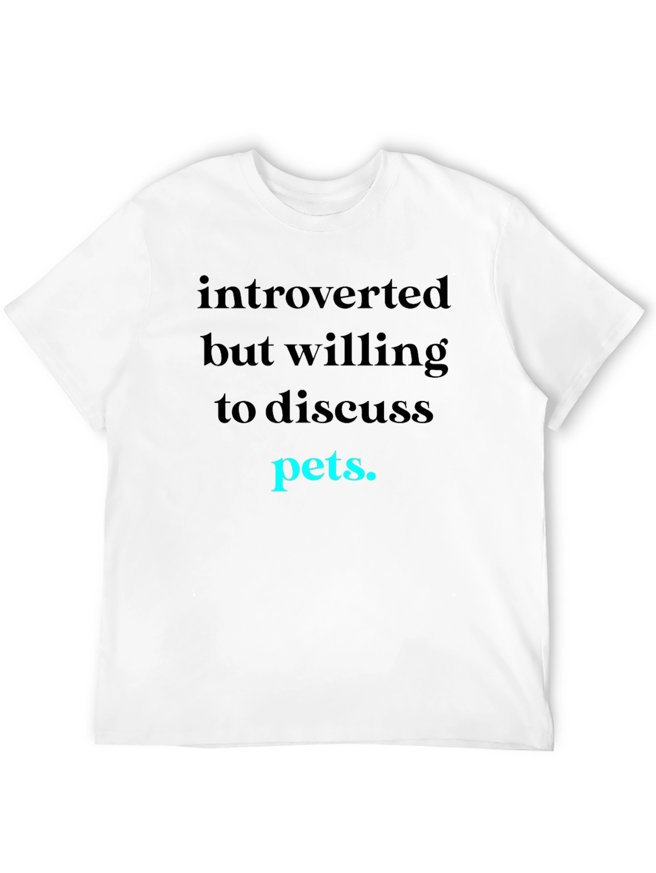 Black Introverted Pets Graphic Tee view 12
