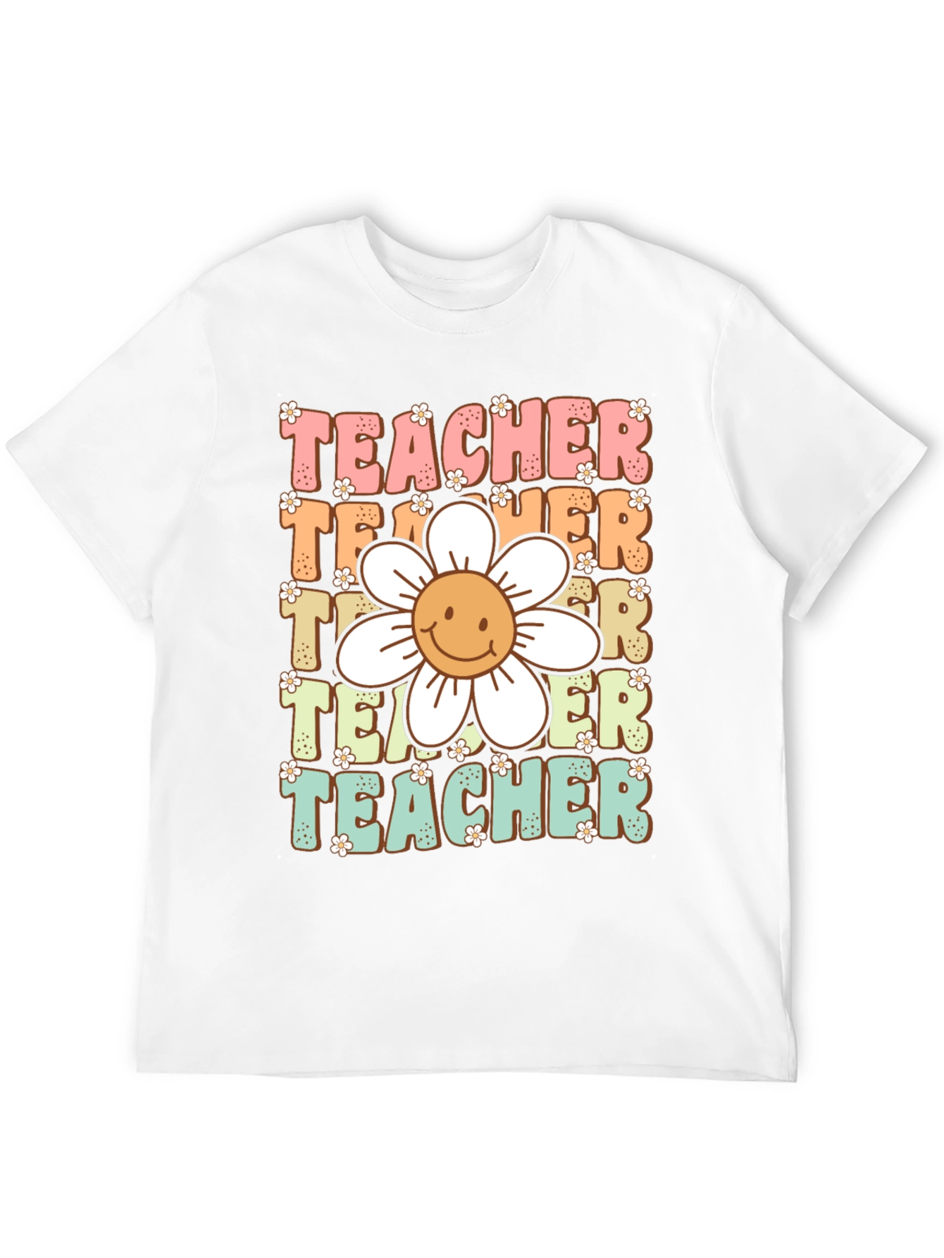 Black Retro Teacher Graphic T-Shirt view 12