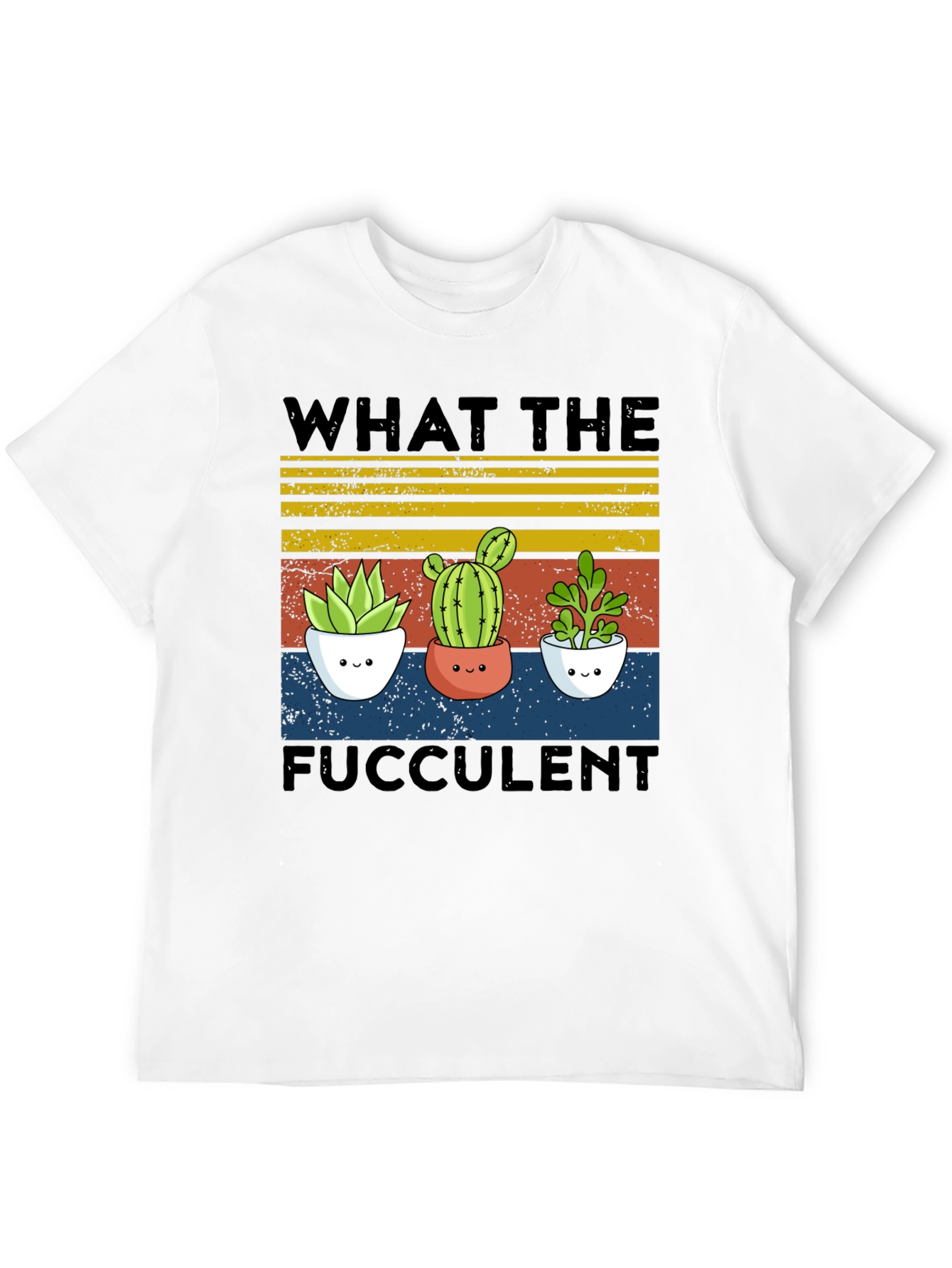 Black Fucculent Tee - Cute Cactus Plant Shirt view 12