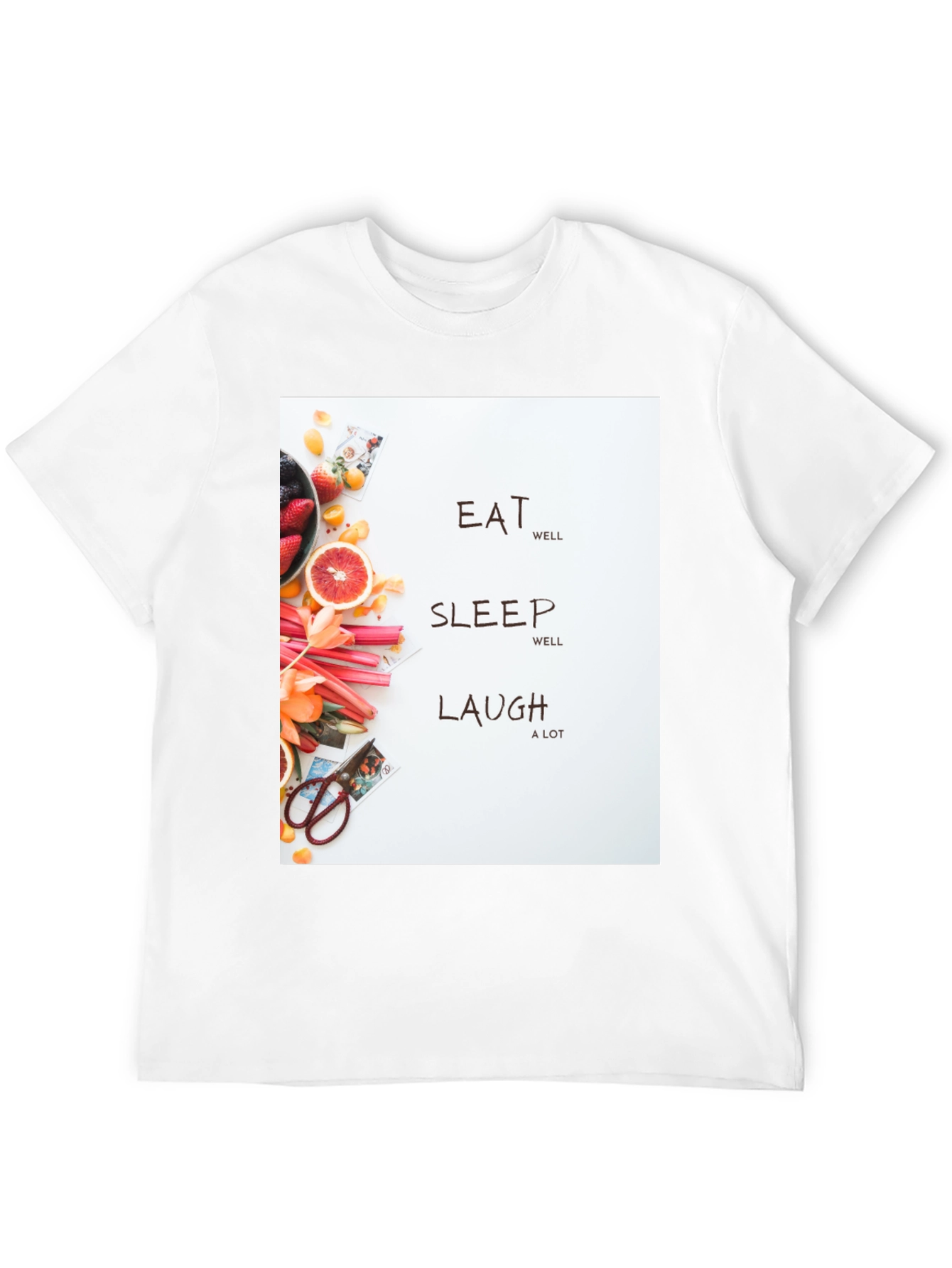 Black Eat Sleep Laugh Graphic Tee view 12