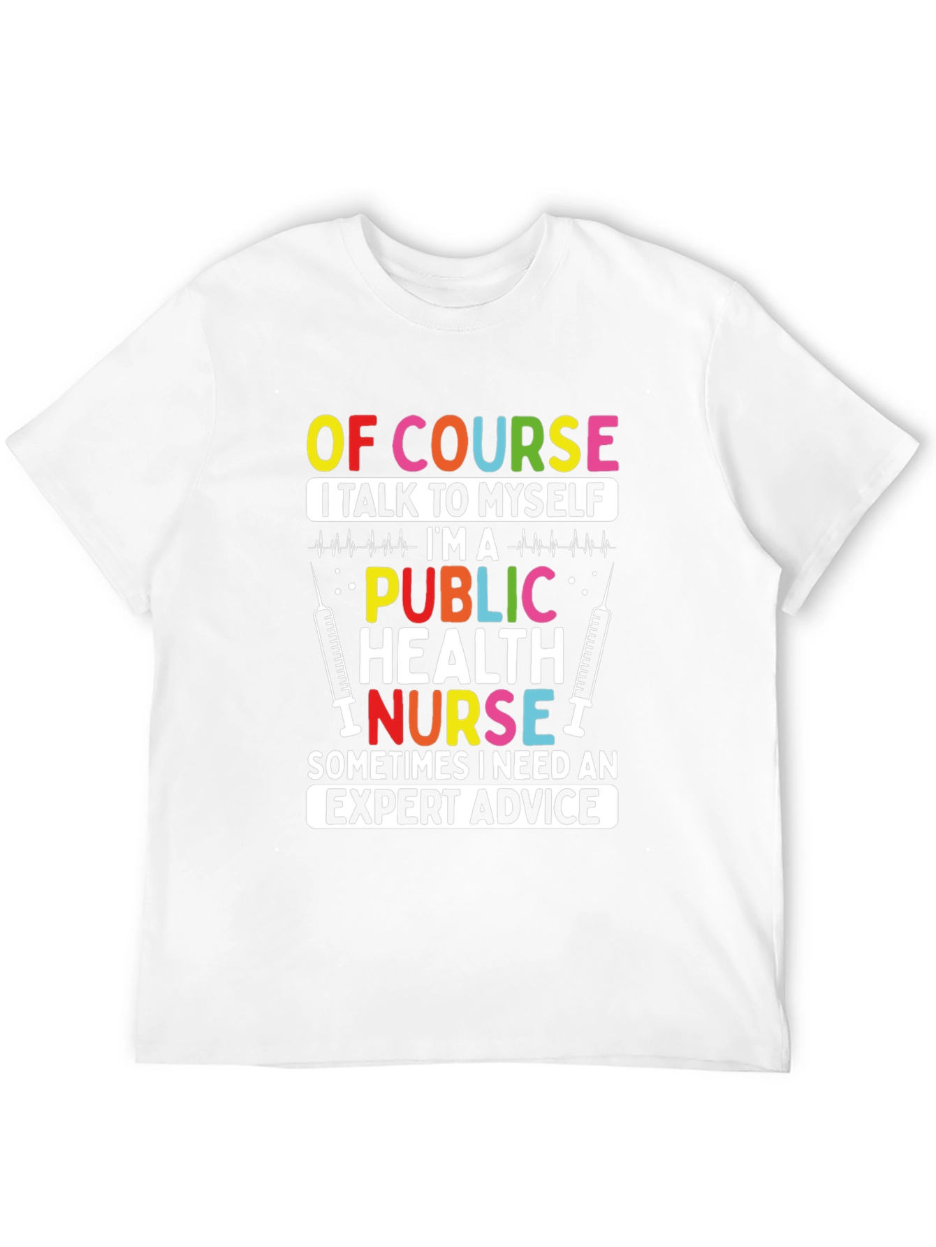 Black Public Health Nurse T-Shirt: Expert Advice Apparel view 12
