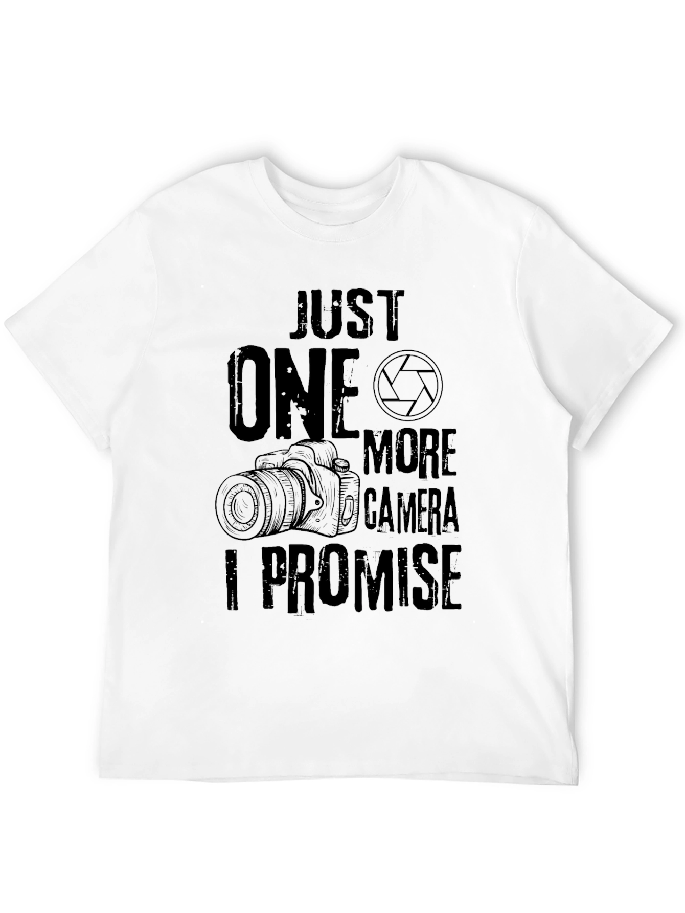 Black Just One More Camera, I Promise - Black Graphic Tee view 12