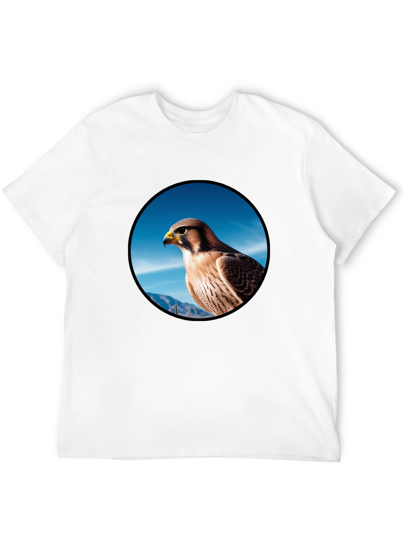 Black Falcon Graphic Tee - Men's Black T-Shirt view 12