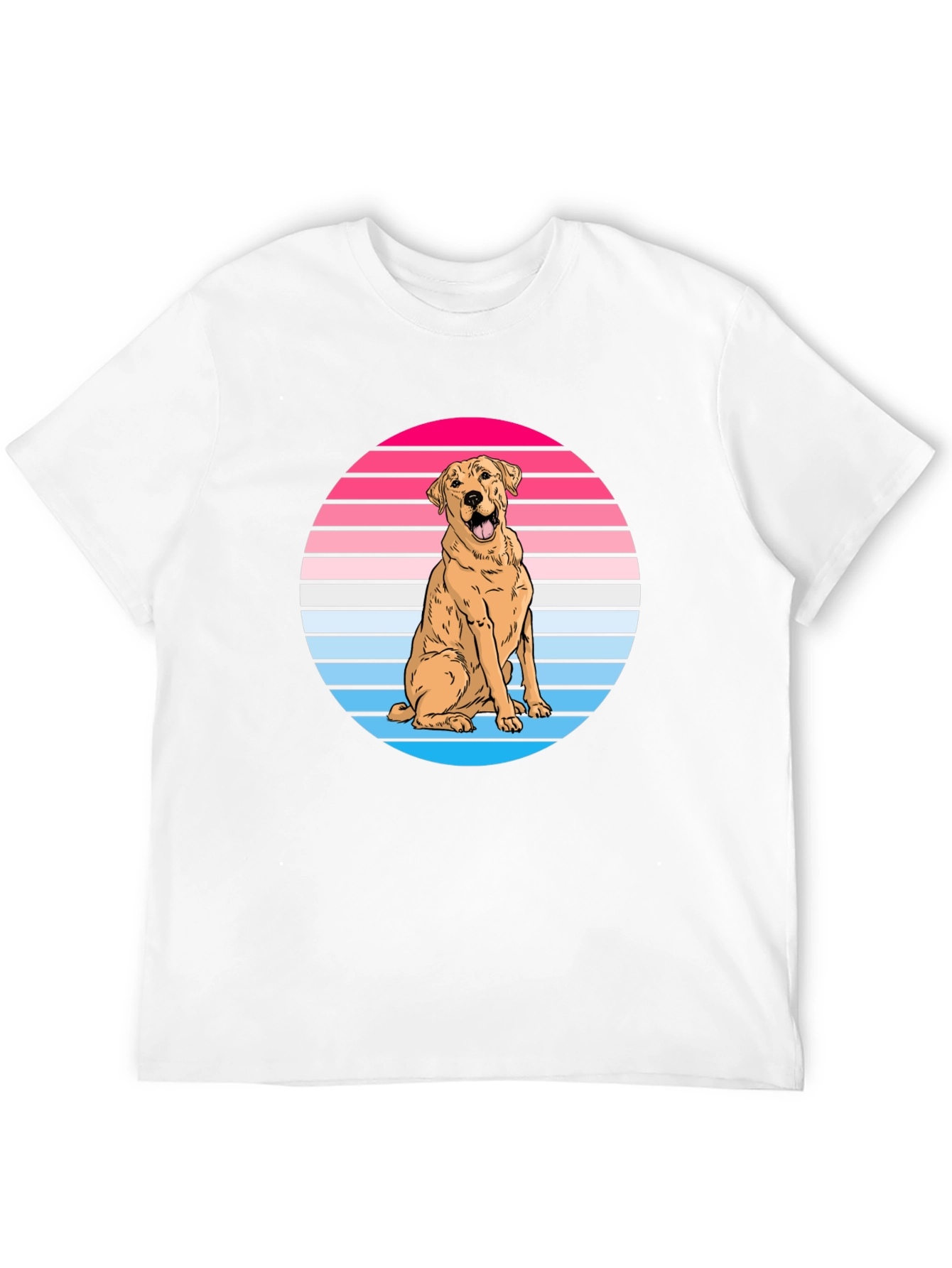 Black Retro Dog Graphic Tee - Labrador Lover Shirt view 12