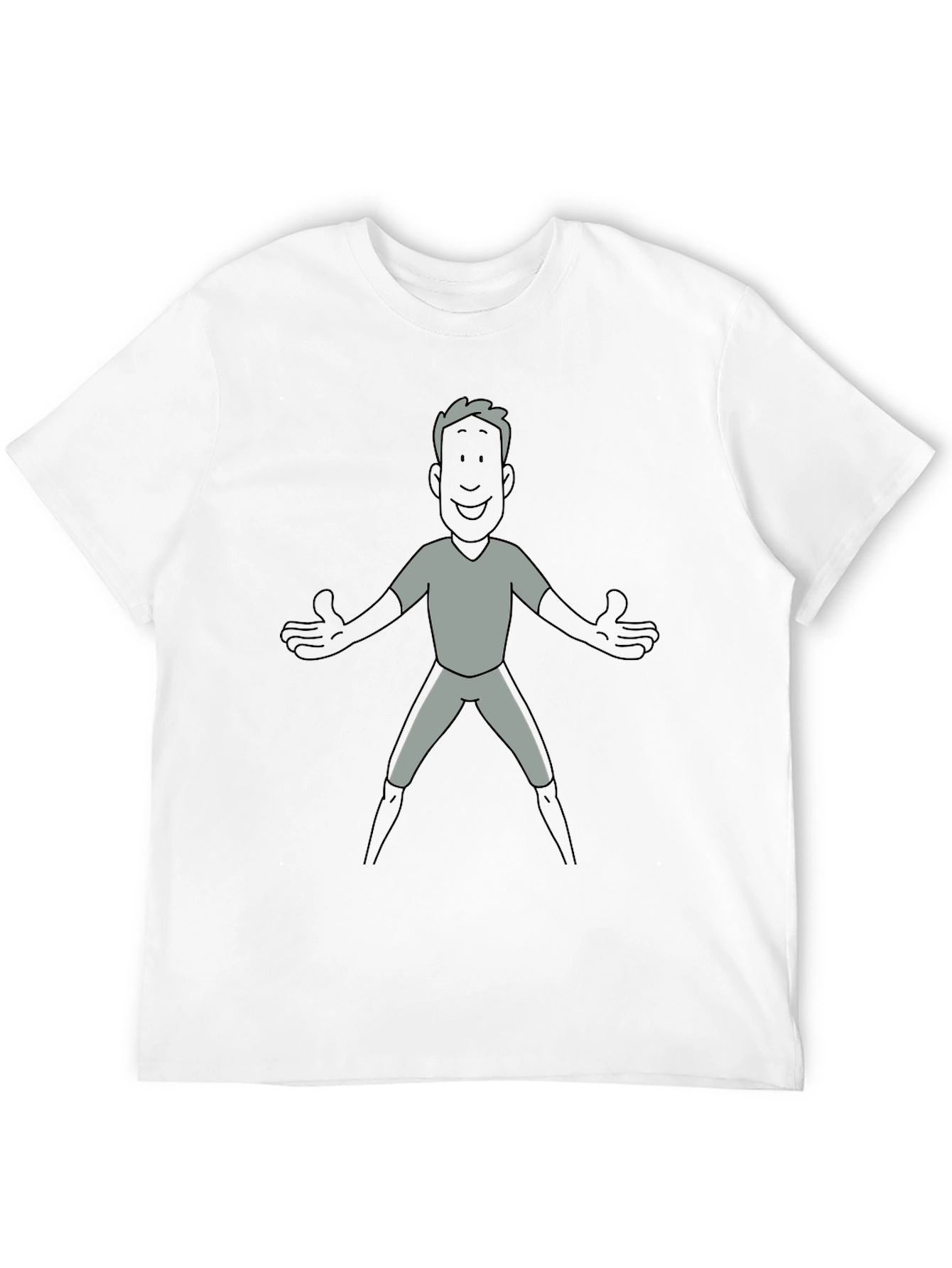 Black Cartoon Character Print T-Shirt view 12