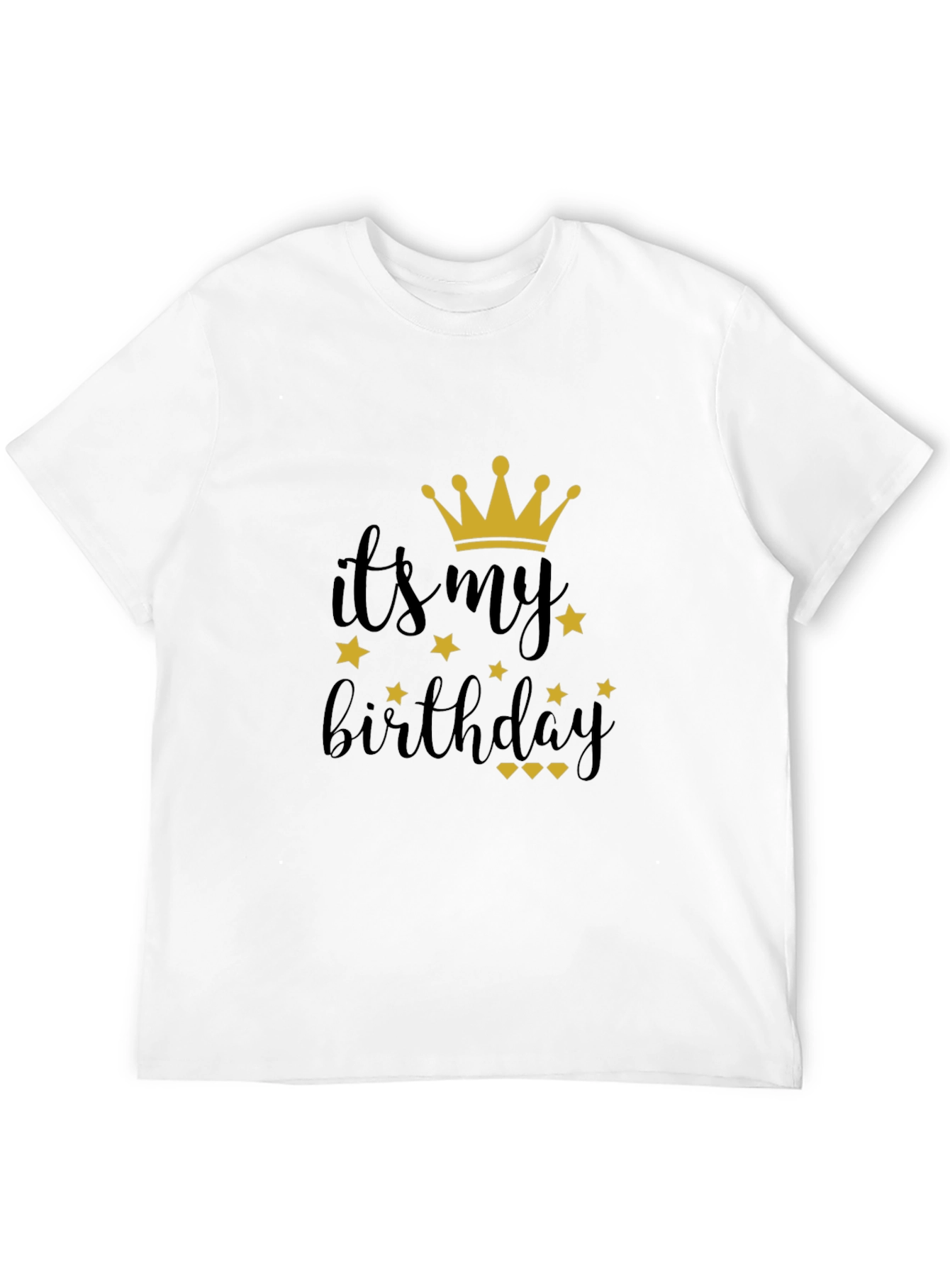 Black Birthday Crown Graphic Tee - It's My Birthday! view 12