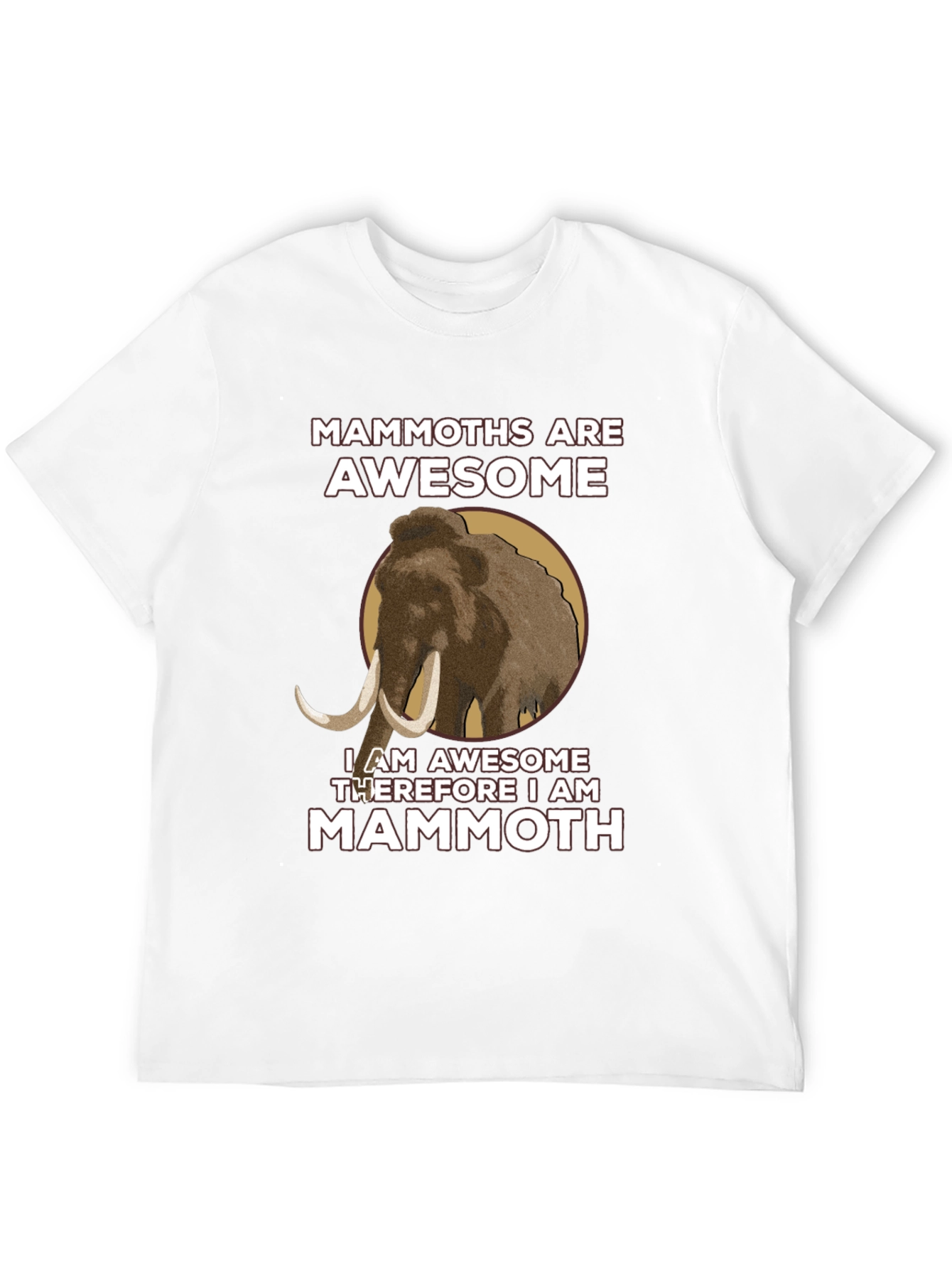 Black Mammoths Are Awesome T-Shirt view 12