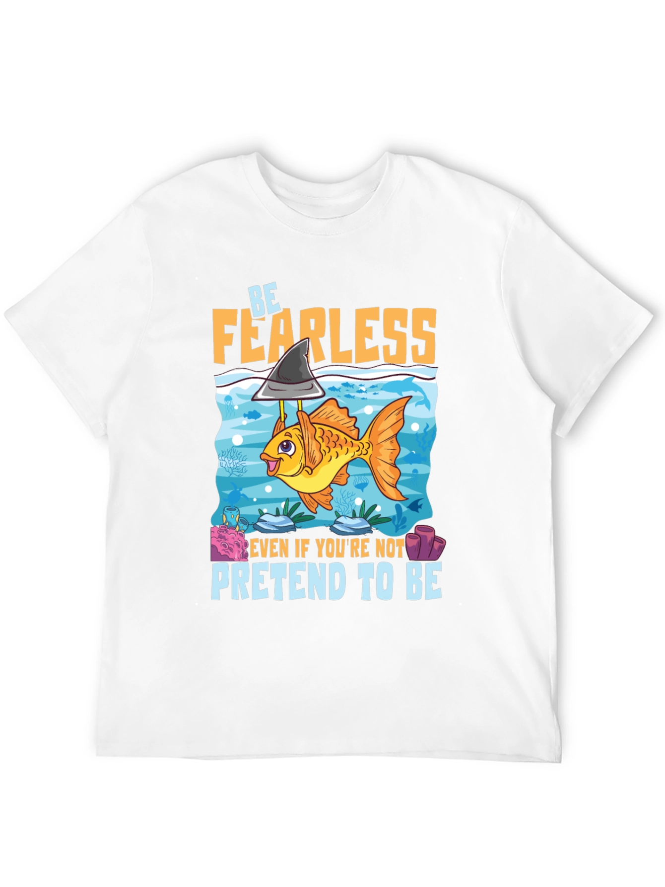 Black Be Fearless Graphic T-Shirt view 12