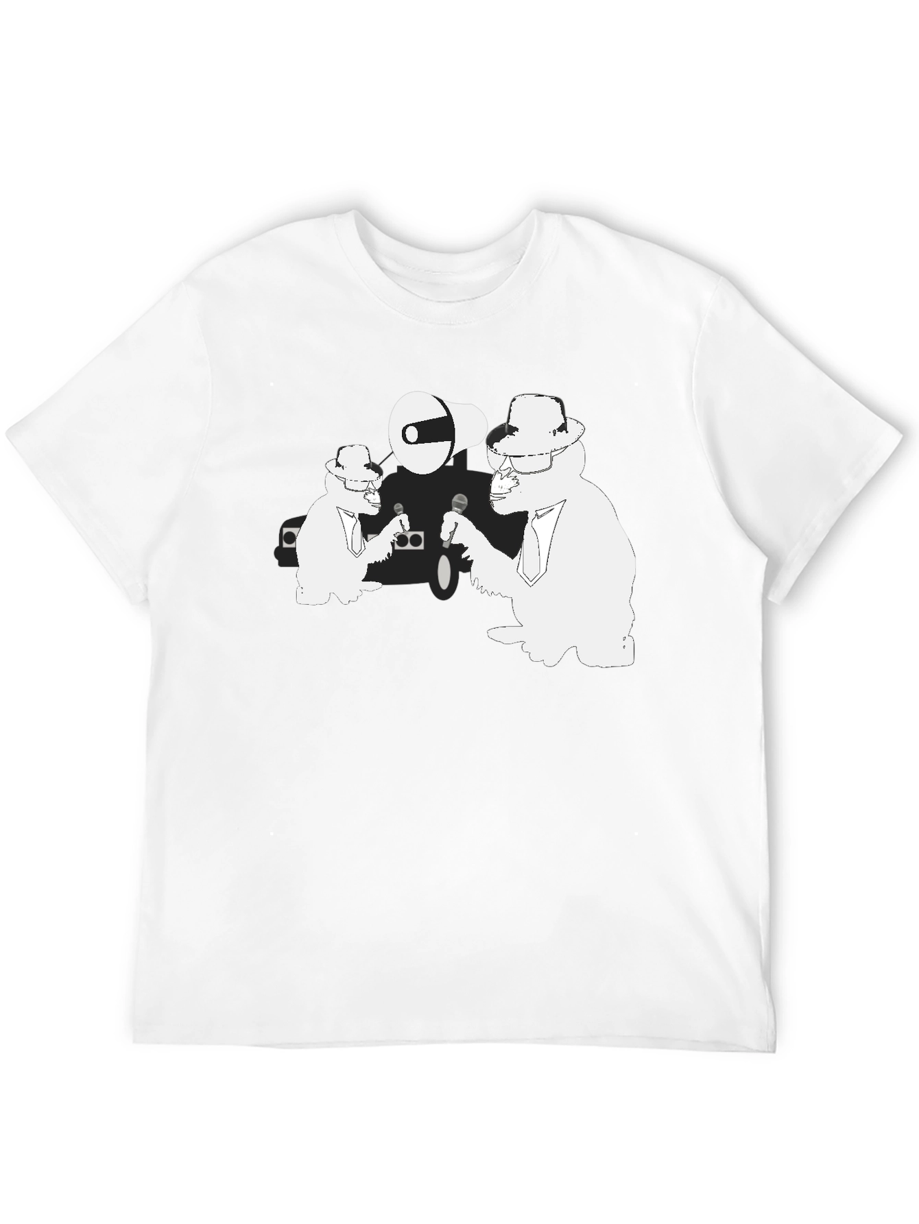 Black Funky Gorilla T-Shirt - Black Cotton Tee view 12