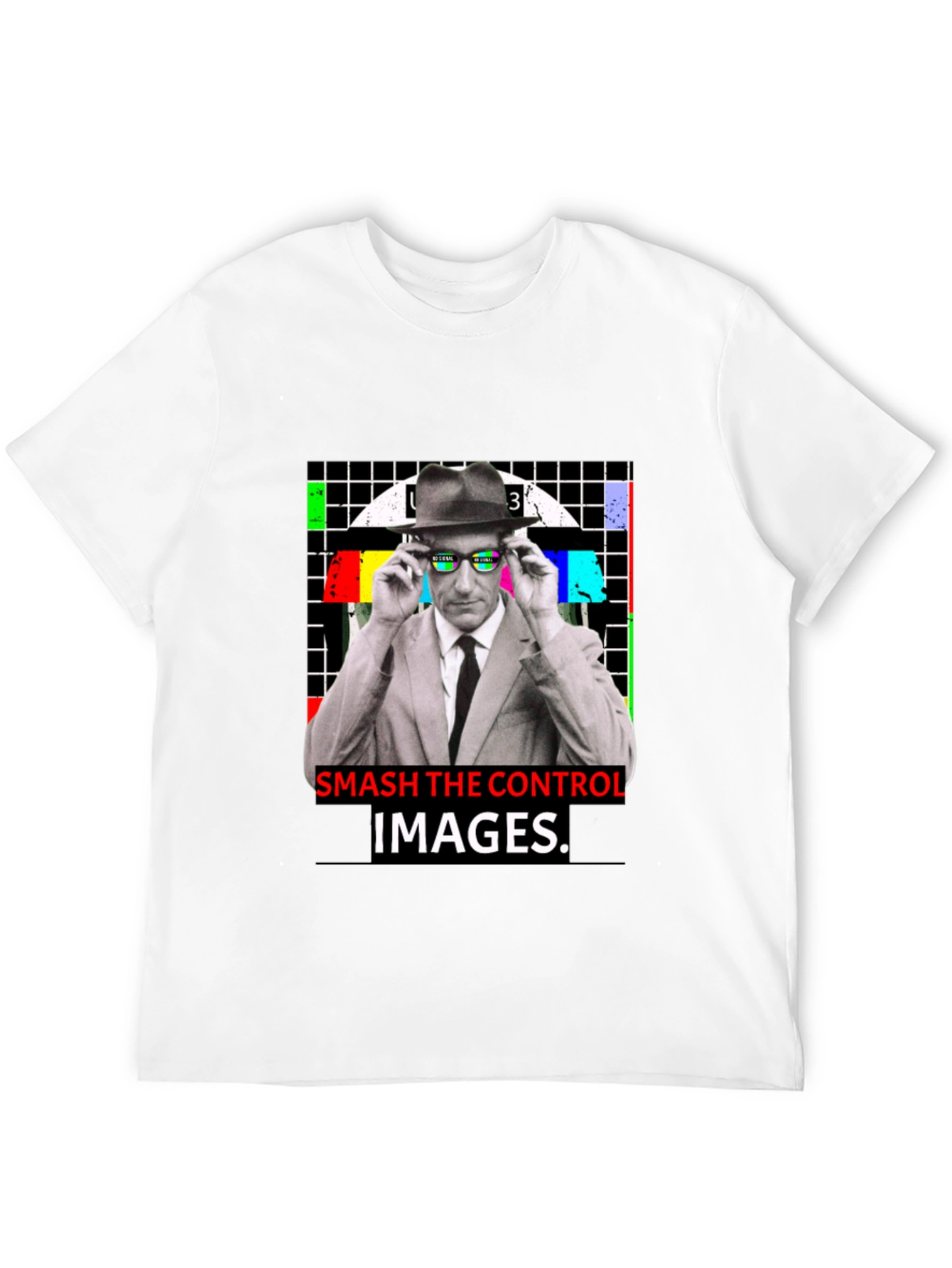 Black Smash The Control Images Graphic T-Shirt view 12