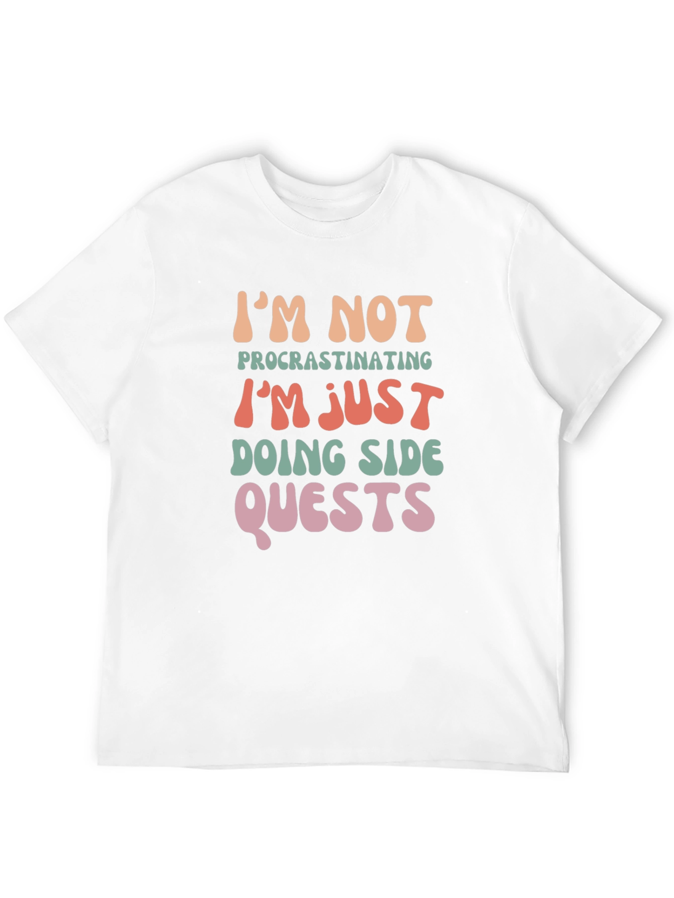 Black Funny I'm Not Procrastinating T-Shirt view 12