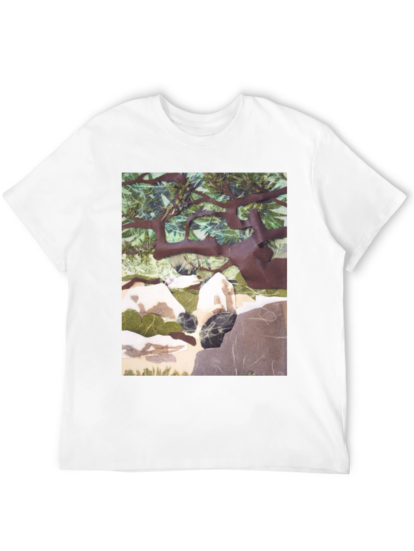 Black Nature Scene Graphic Print T-Shirt - Relaxed Fit view 12